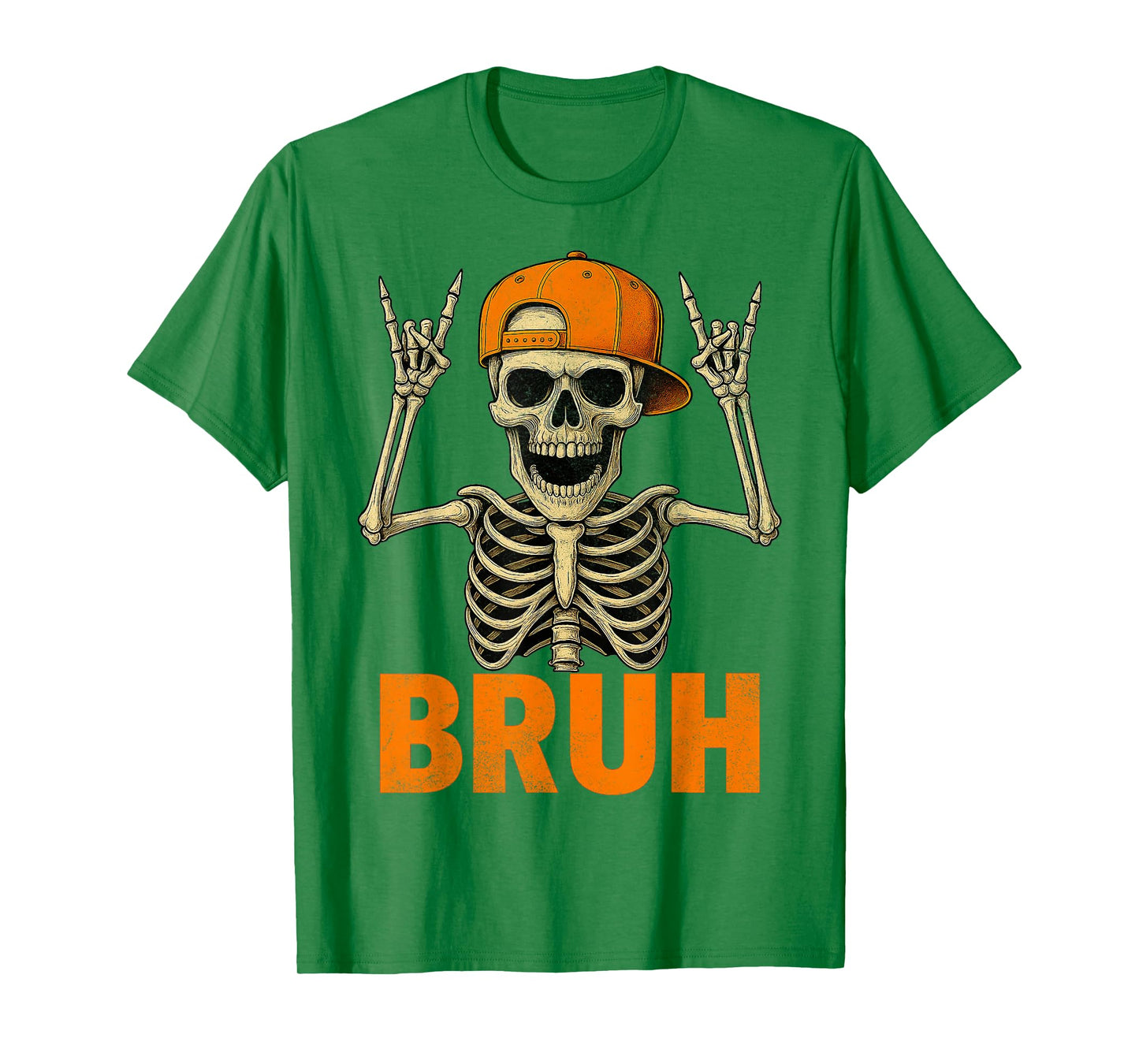Bruh Punk Rock Skeleton Cool Rocker Family T-Shirt