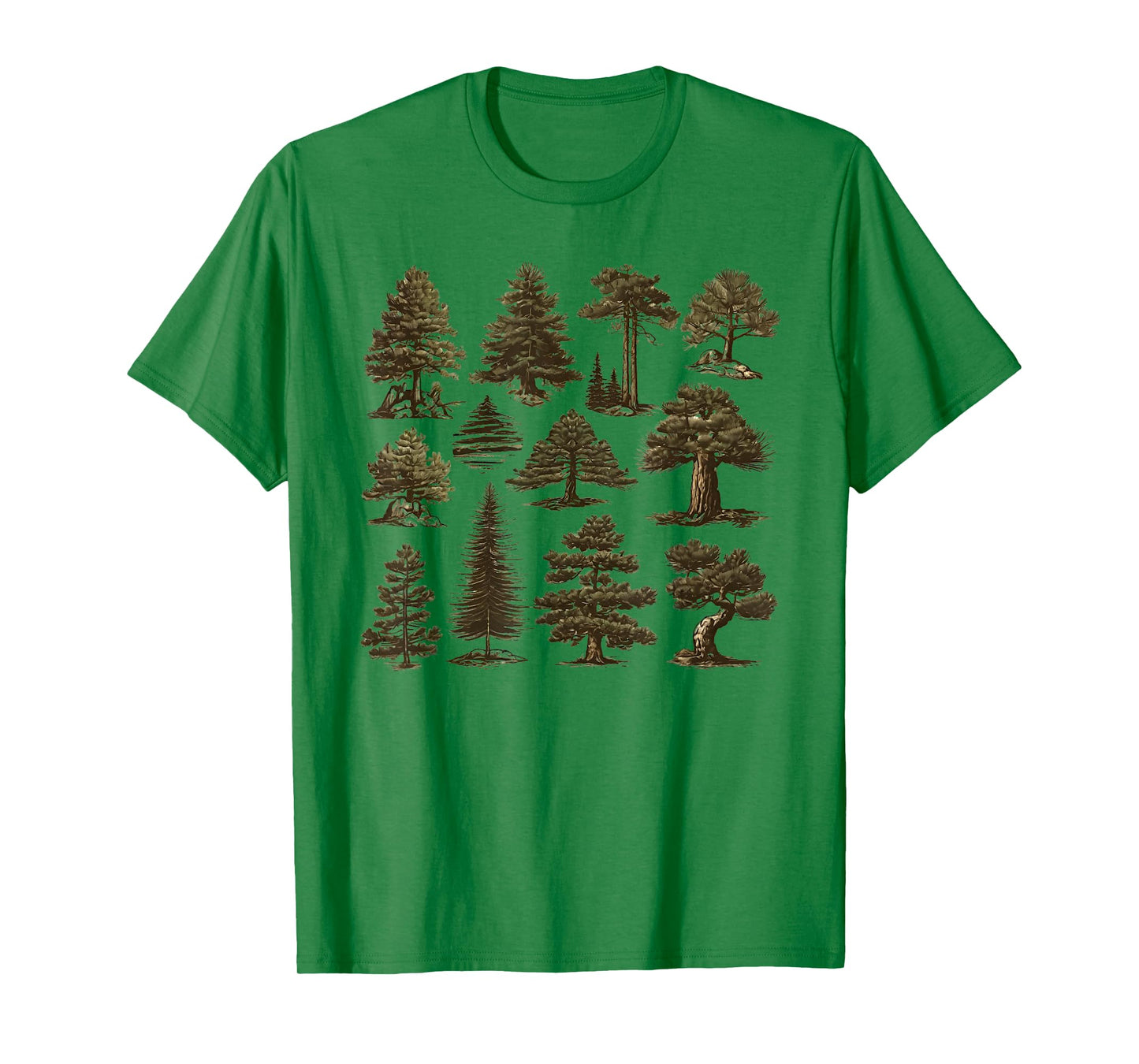 Retro Pine Tree Vintage collage T-Shirt