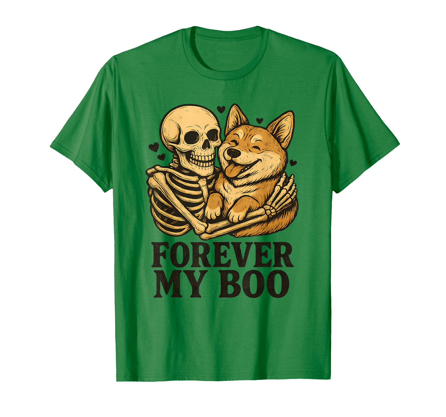 Forever My Boo Halloween Skeleton with Akita Lover T-Shirt