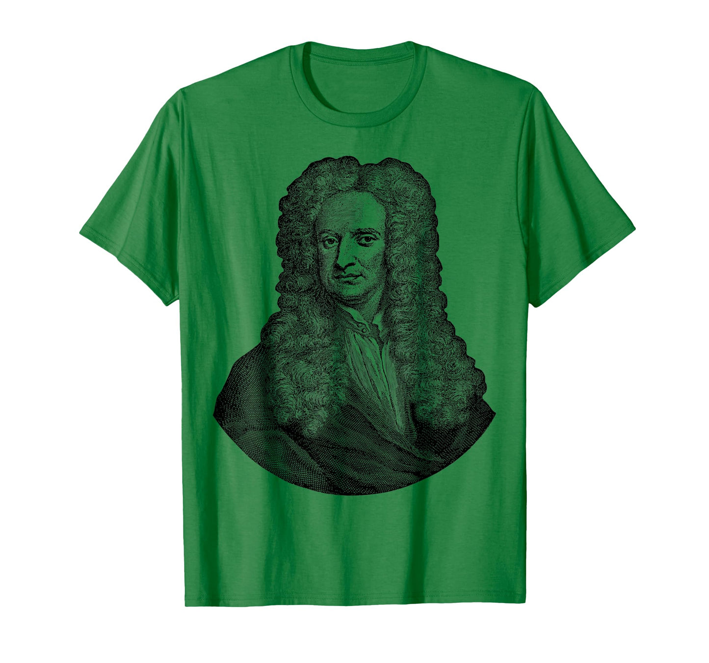 Sir Isaac Newton Face Portrait Gravity Science T-Shirt