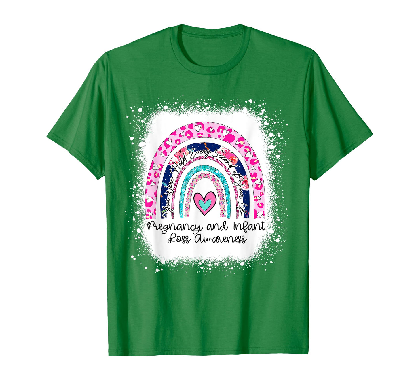 In October We Wear Pink Blue Pregnancy Infant Loss Ribbon T-Shirt