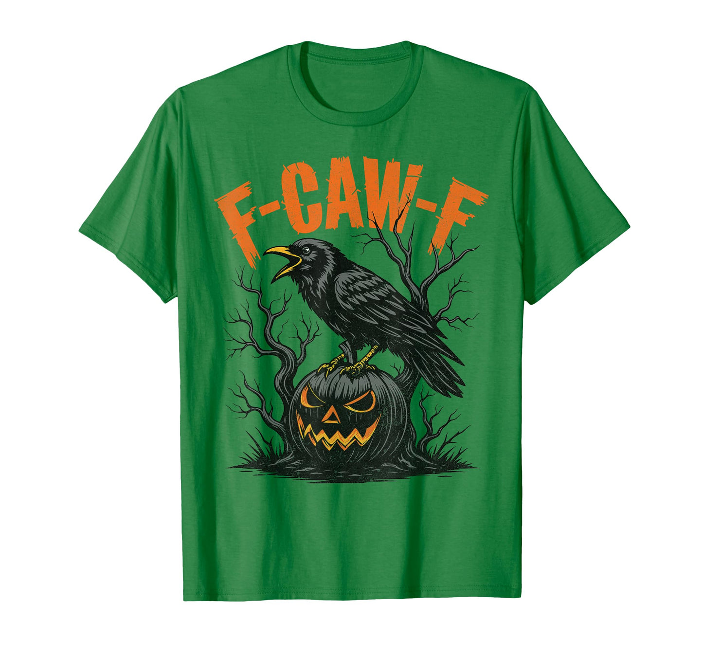 Fcawf Crow Shirt F-Caw-F Black Bird Halloween Men Women T-Shirt