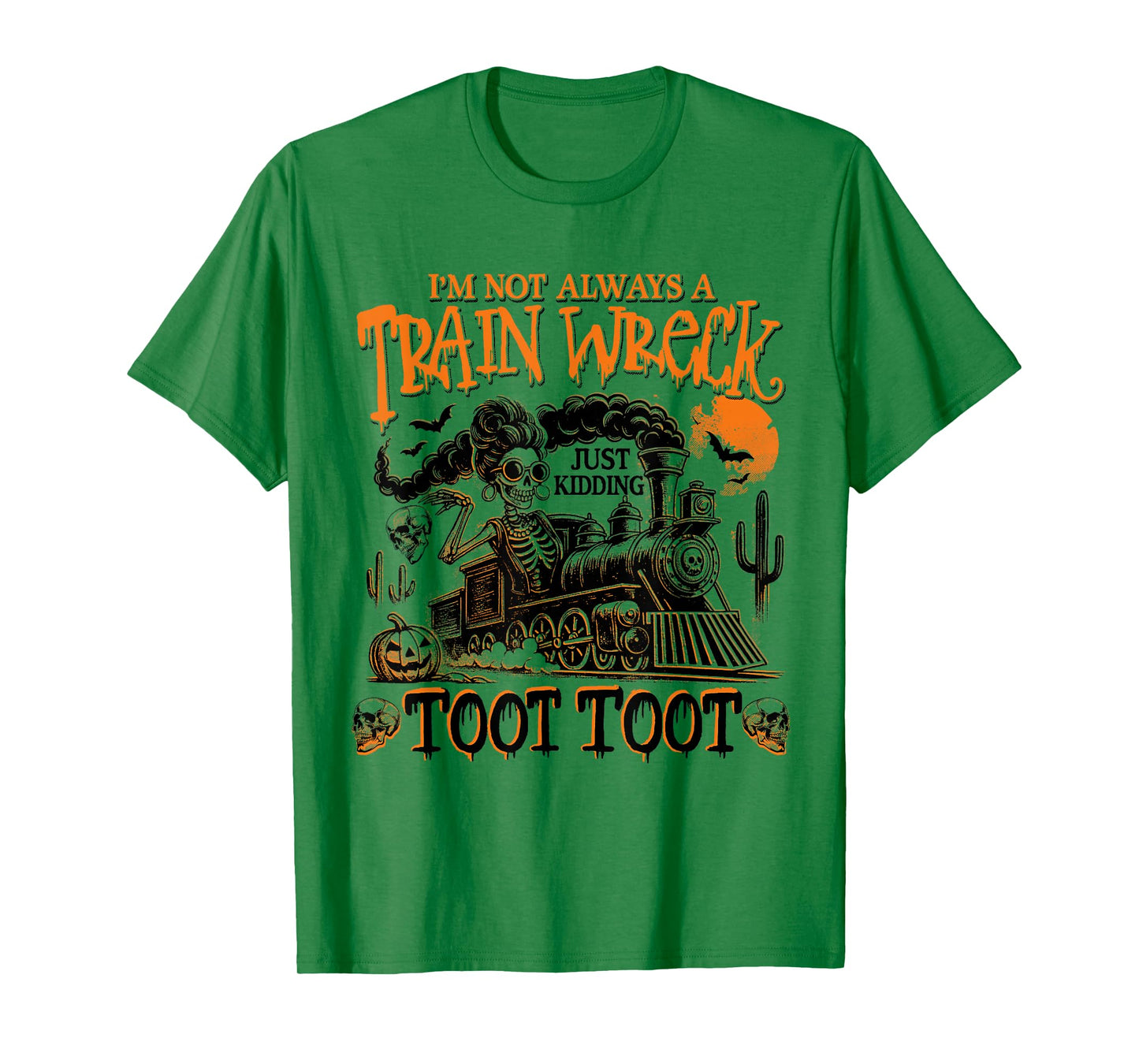 Halloween Humor Kidding Funny Toot Retro Skeleton Spooky T-Shirt