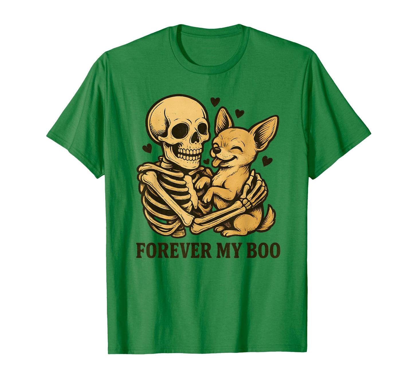 Forever My Boo Halloween Skeleton with Chihuahua Lover T-Shirt