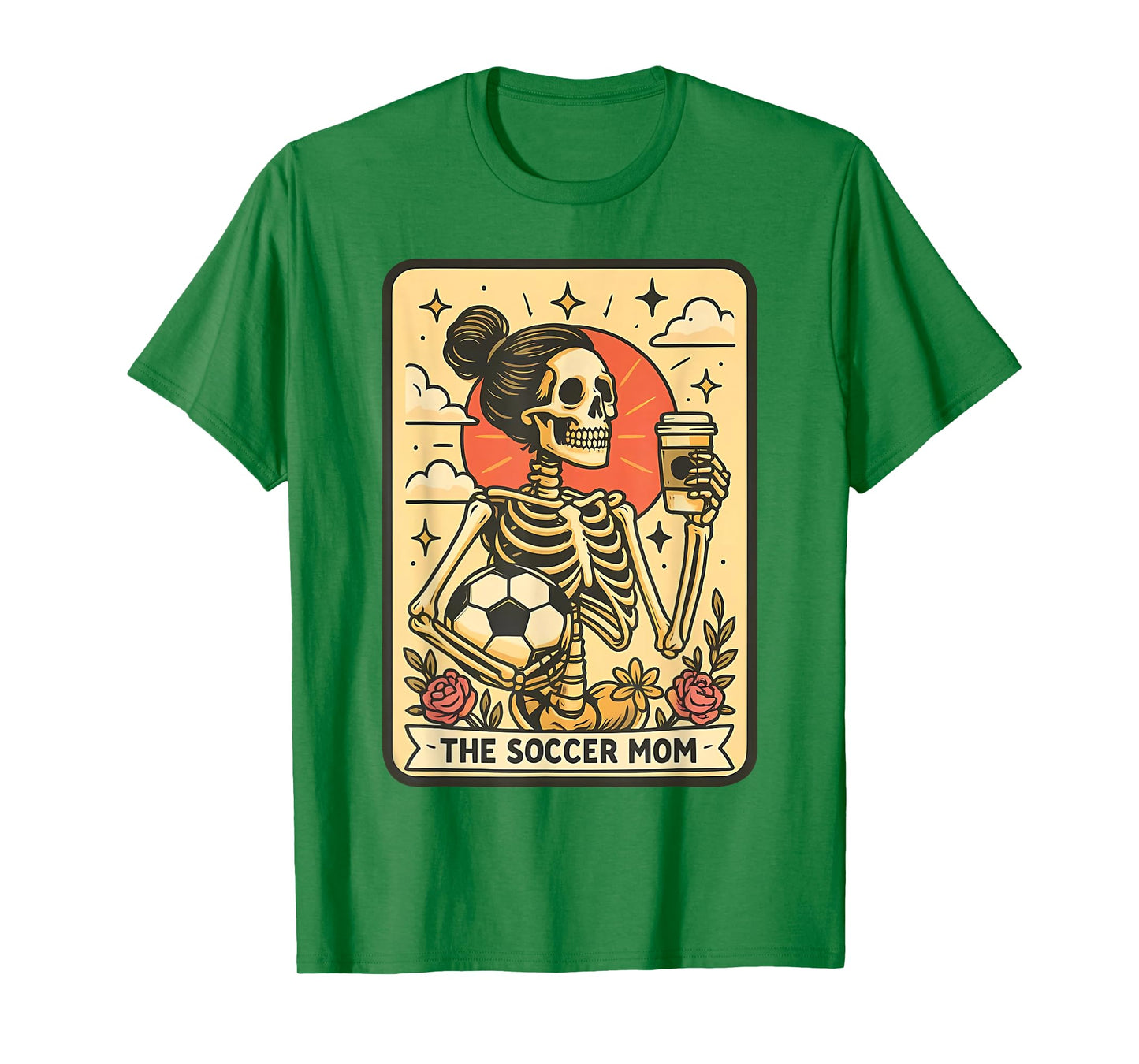 Halloween Soccer Mom Tarot Card Soccer Mama Sports Game Day T-Shirt