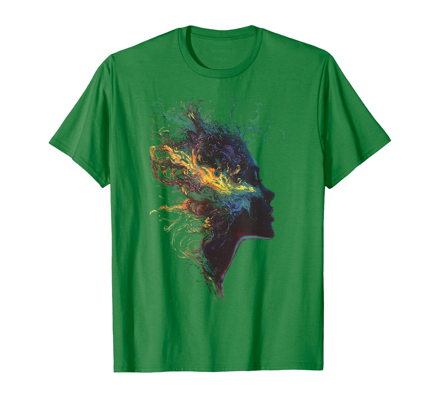 Graphic Design Artistic Colorful Abstract Woman Face Design T-Shirt
