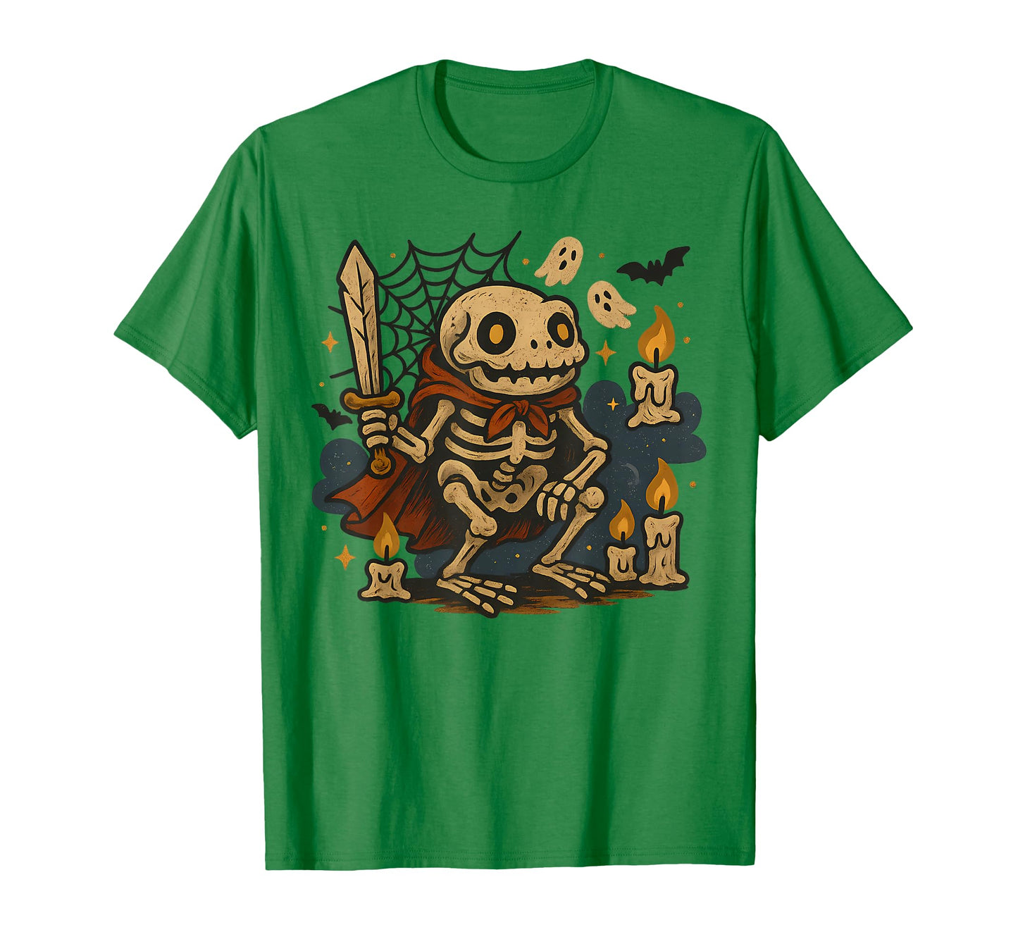 Skeleton Frog Halloween Funny Creepy Cute Costume T-Shirt