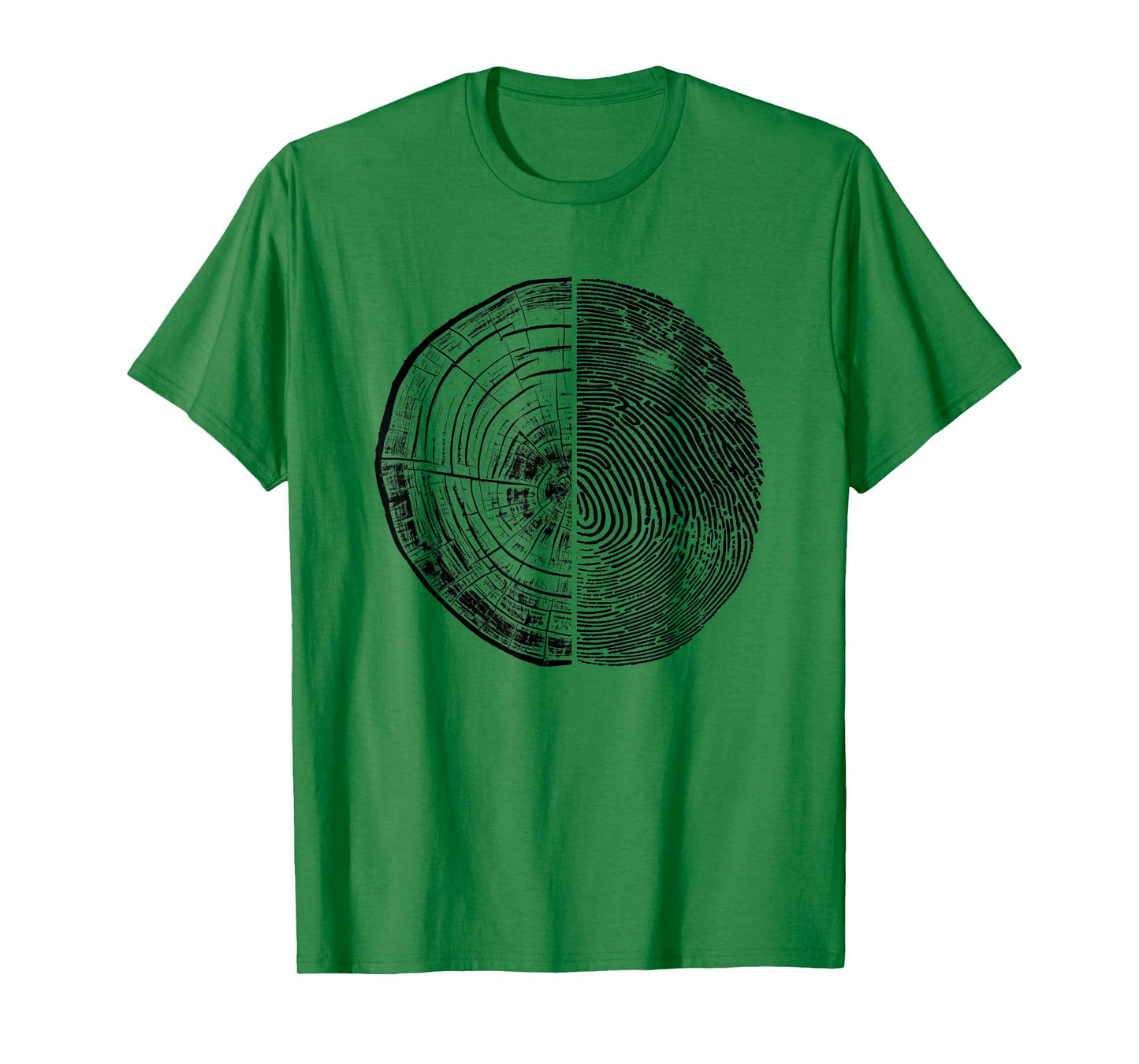 Tree Rings And Finger Print T-Shirt