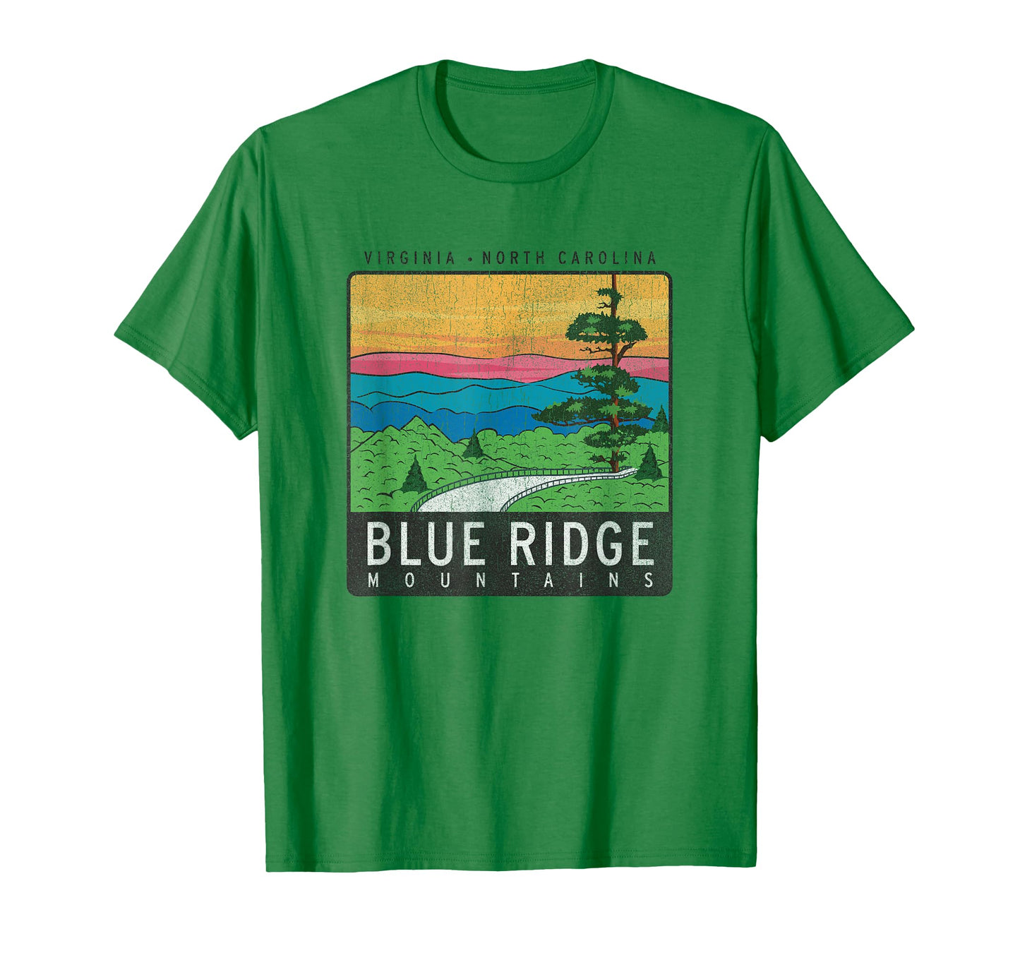Blue Ridge Mountains National Park Retro T-Shirt