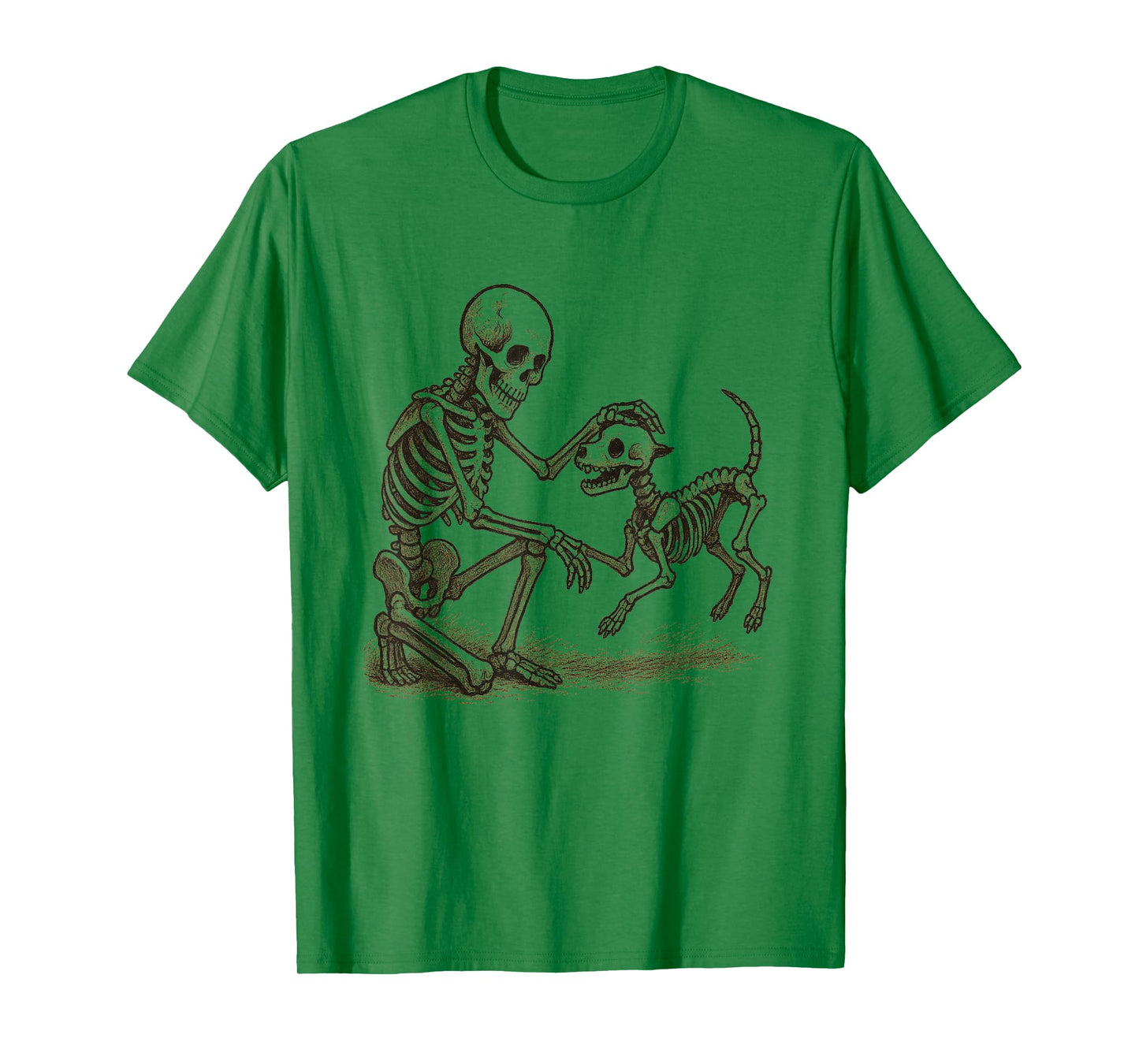 Funny Skeleton Dog Lover Halloween: Can I Pet That Dog T-Shirt