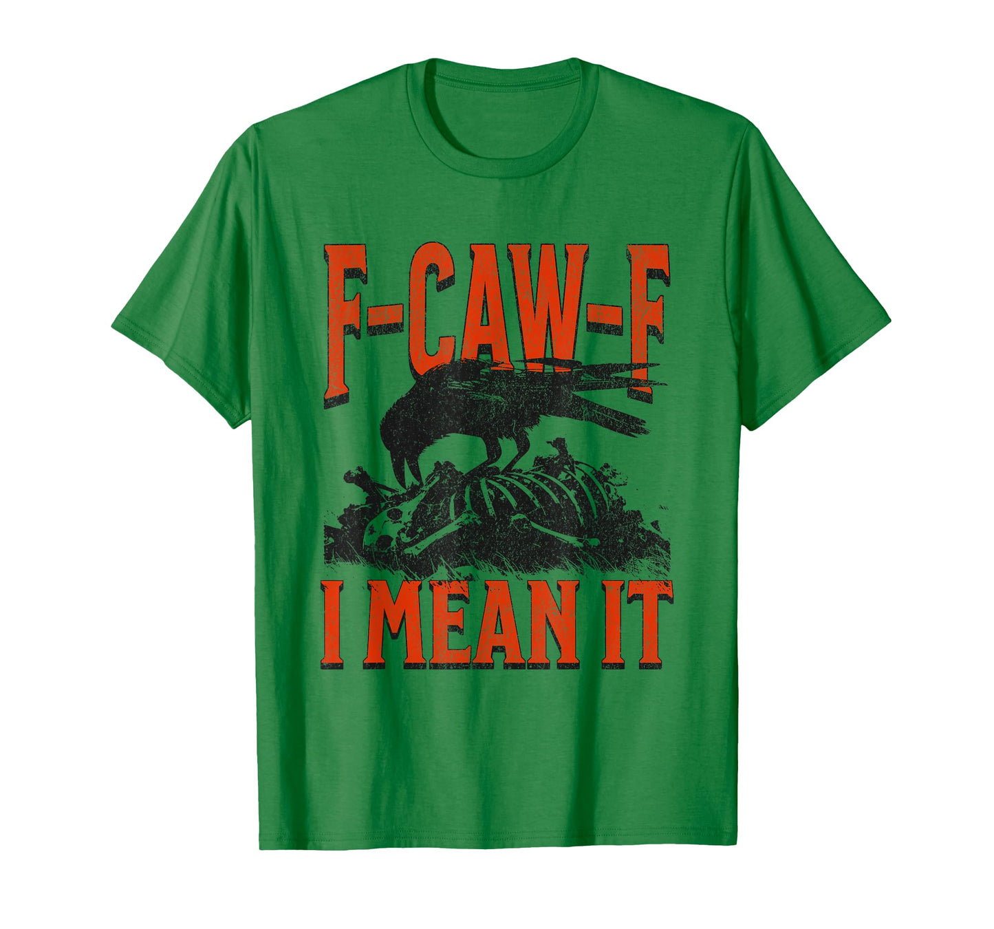 Raven Vintage Retro Quote Meme F-CAW-F Gothic Crow T-Shirt