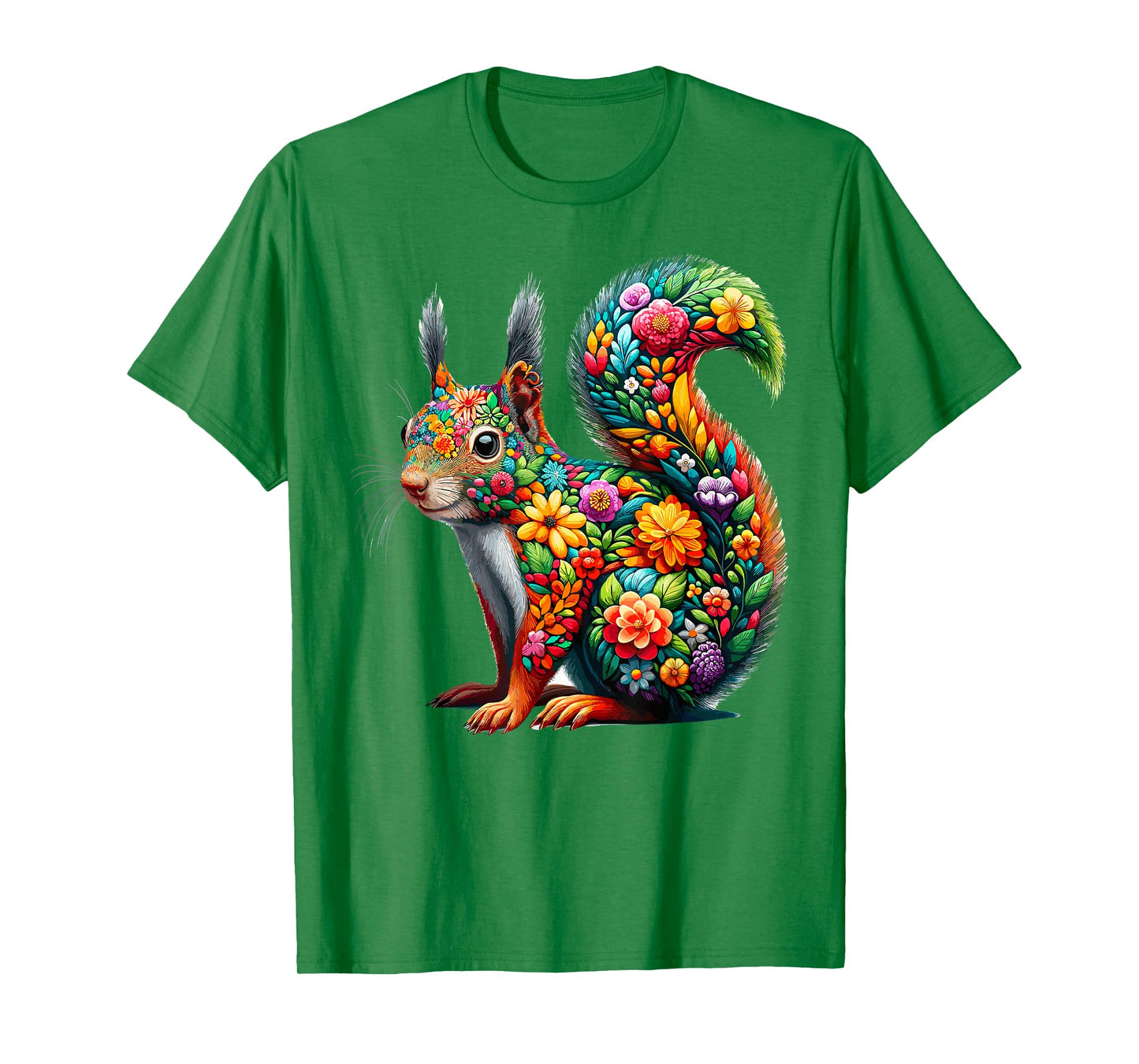 Floral Aesthetic Squirrel Lover Shirt Squirrel T-Shirt