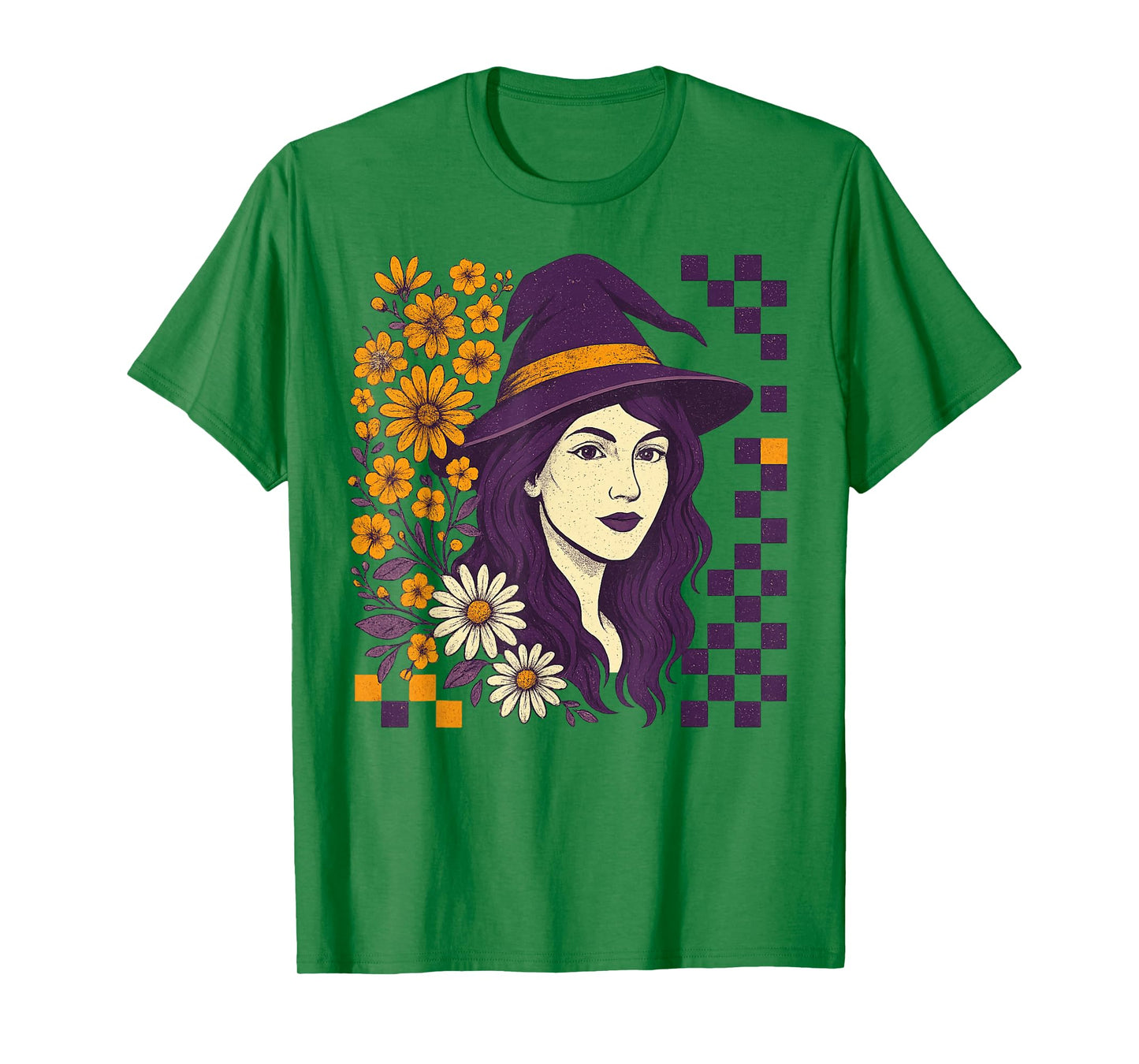 Funny Witch Halloween Floral Spooky Season Funny Fall Vibes T-Shirt