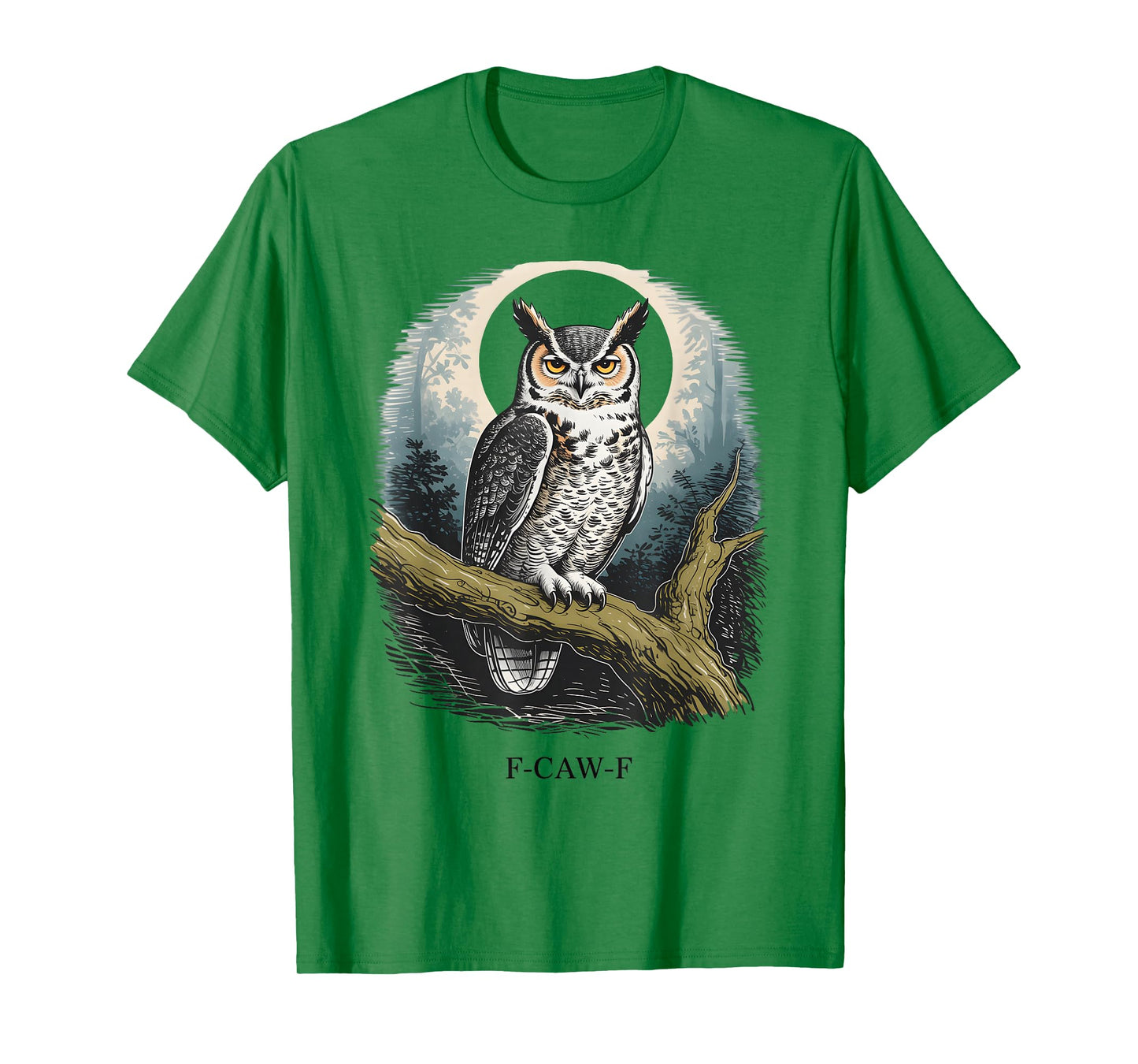 Witty Owl F-Caw-F Sarcastic Bird T-Shirt