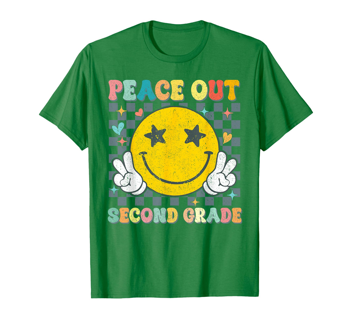 Peace Out 2nd Grade Graduation Last Day School Second Grade T-Shirt