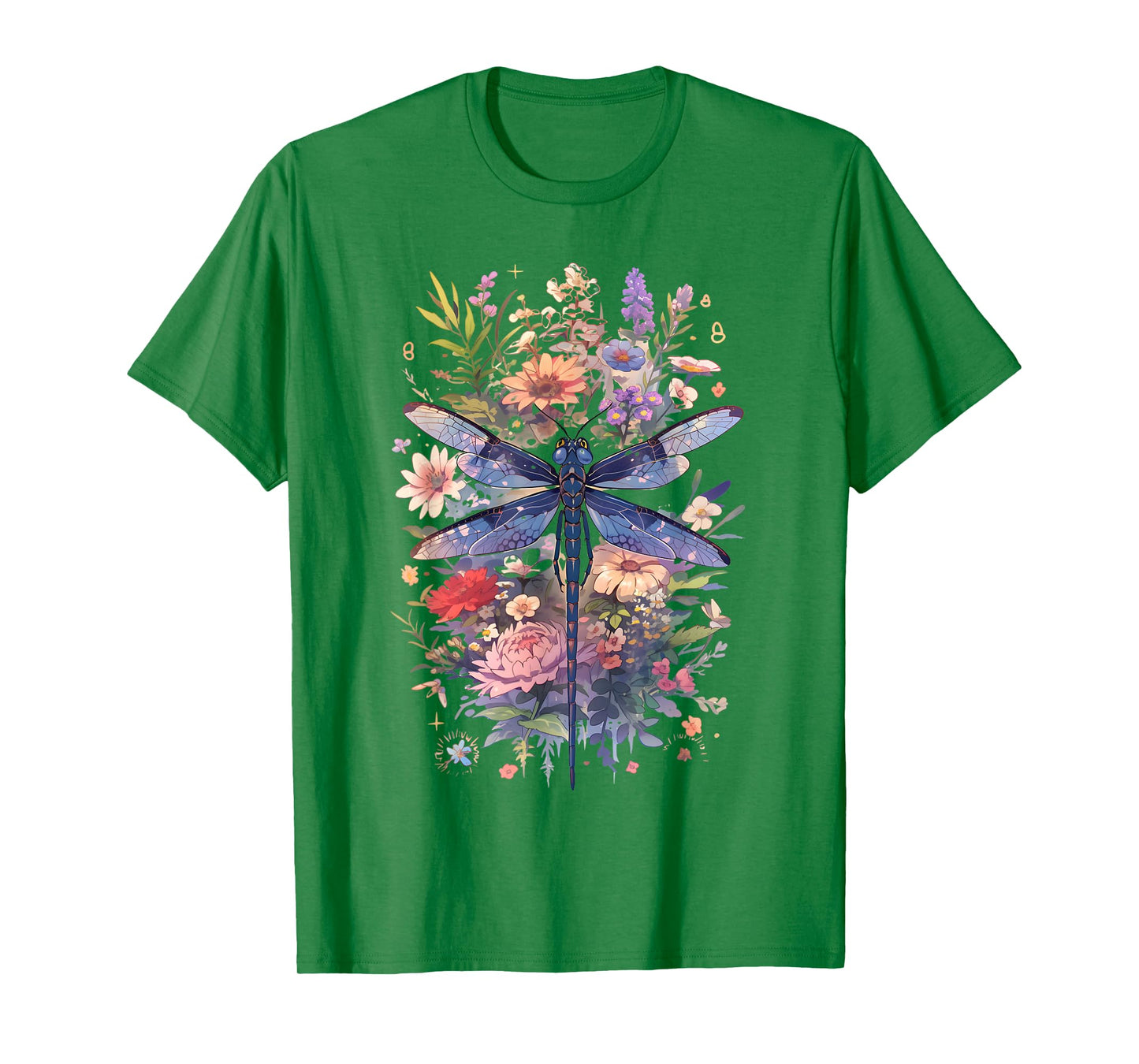 Beautiful Dragonfly Watercolor Art Insect Lover Earth Day T-Shirt
