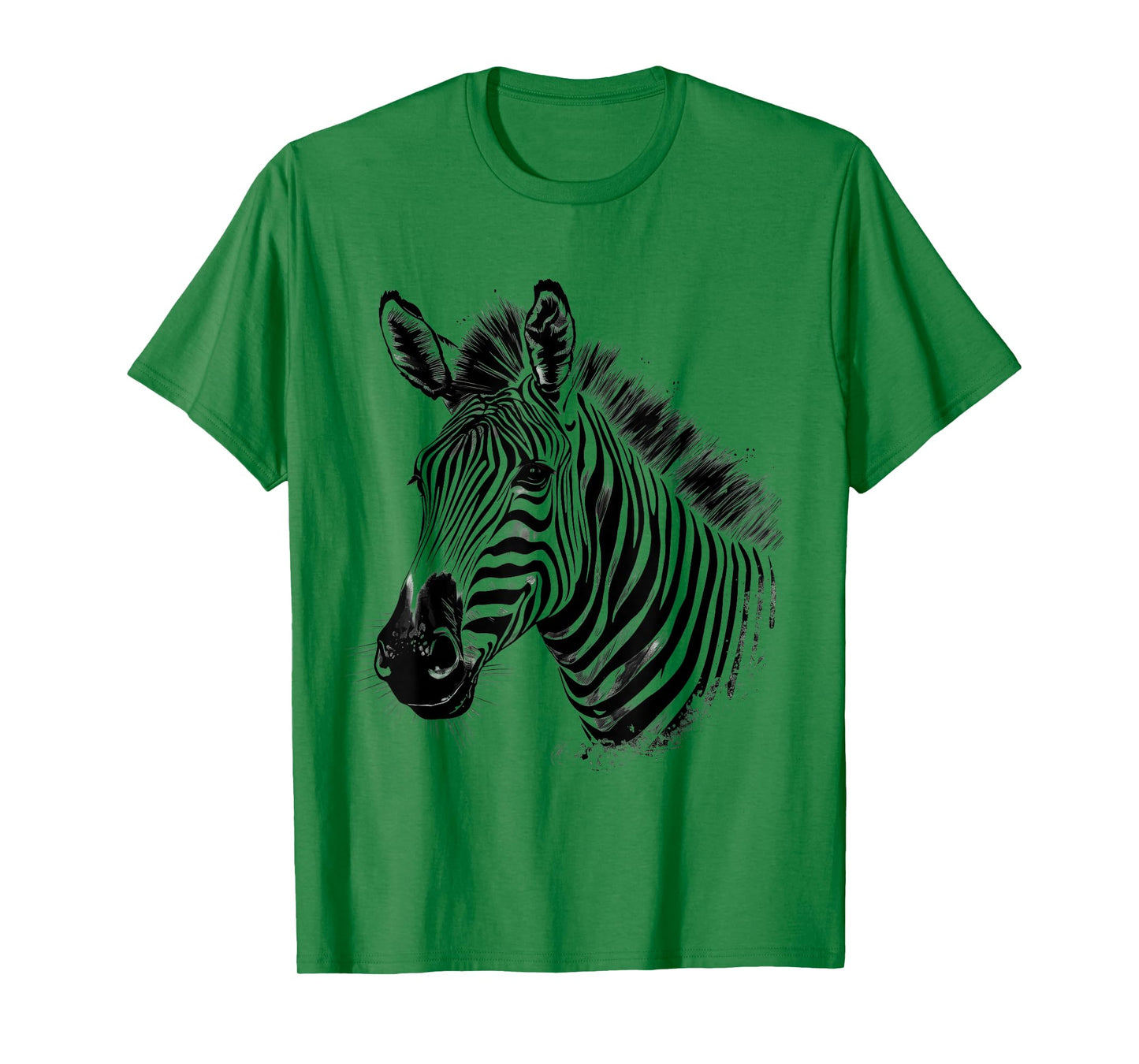 Zebra Wildlife Drawing Animal Print Motif Wildlife Artwork T-Shirt
