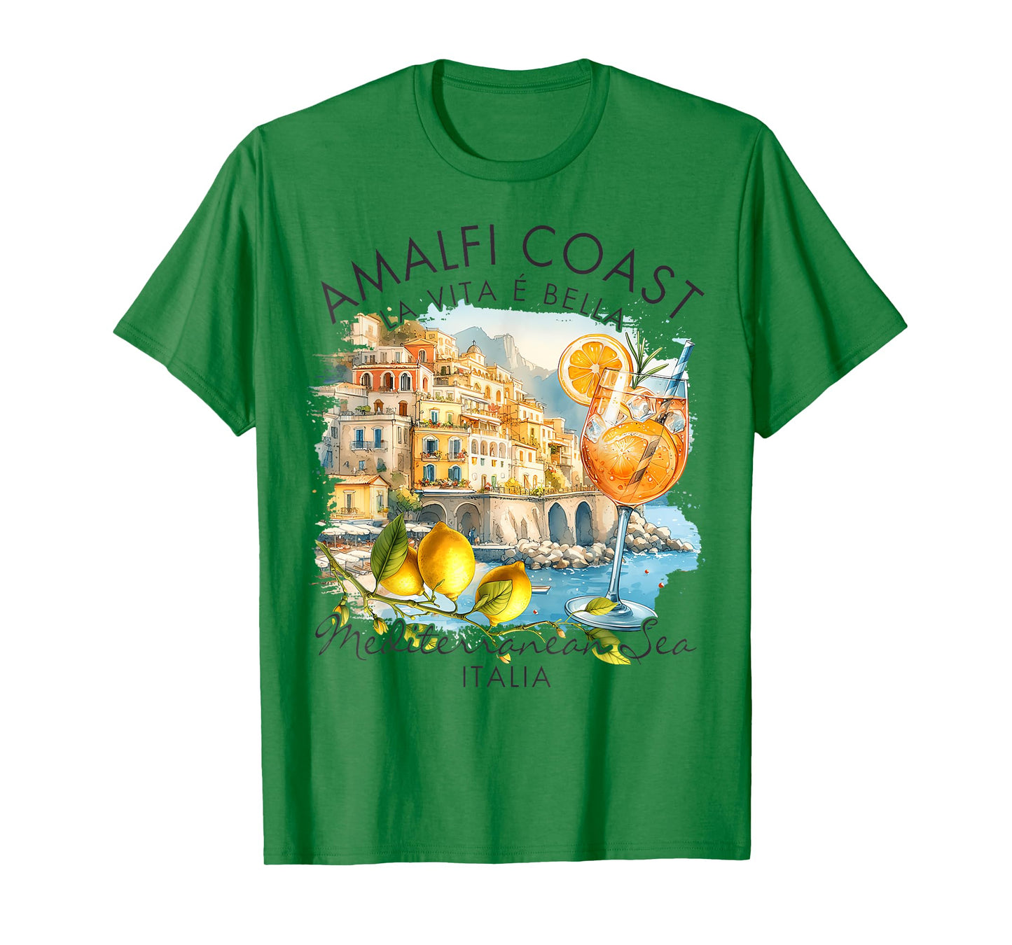 Amalfi Coast Italy Travel Trip Vacation Sea T-Shirt