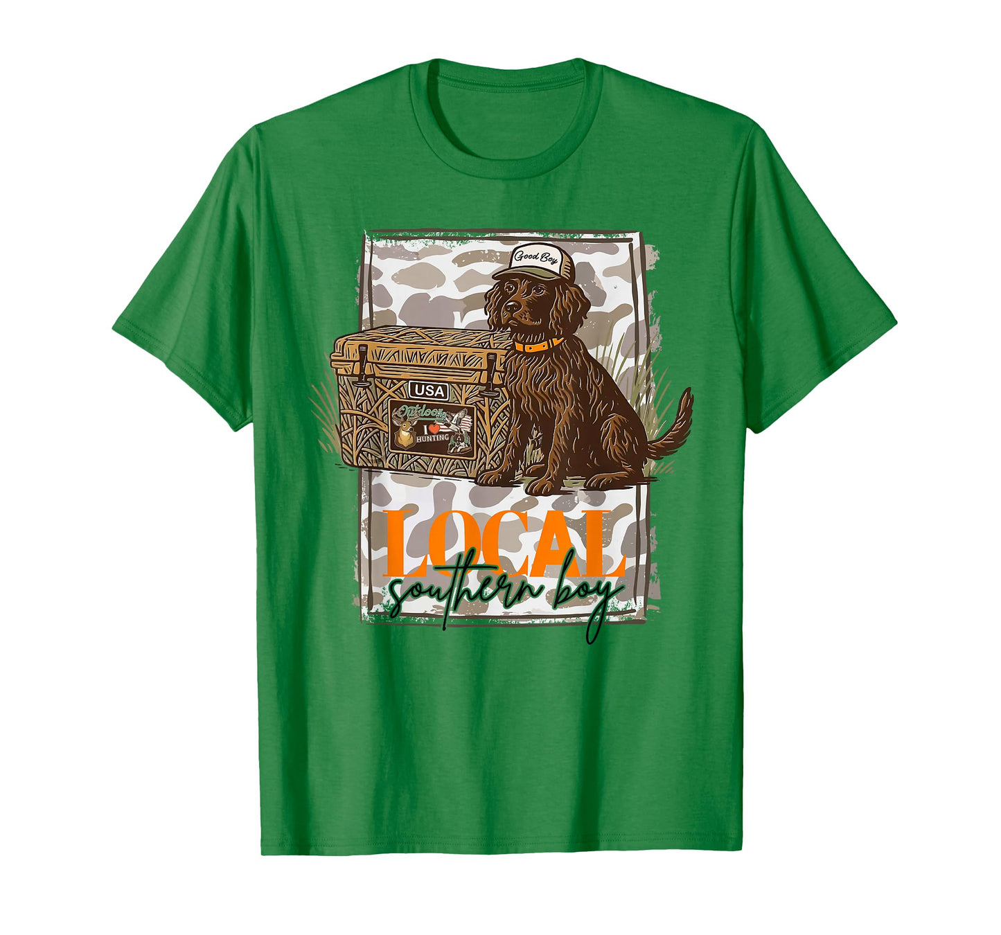 Local Southern Boy Boykin Spaniel Dog Duck Hunting Outdoor T-Shirt