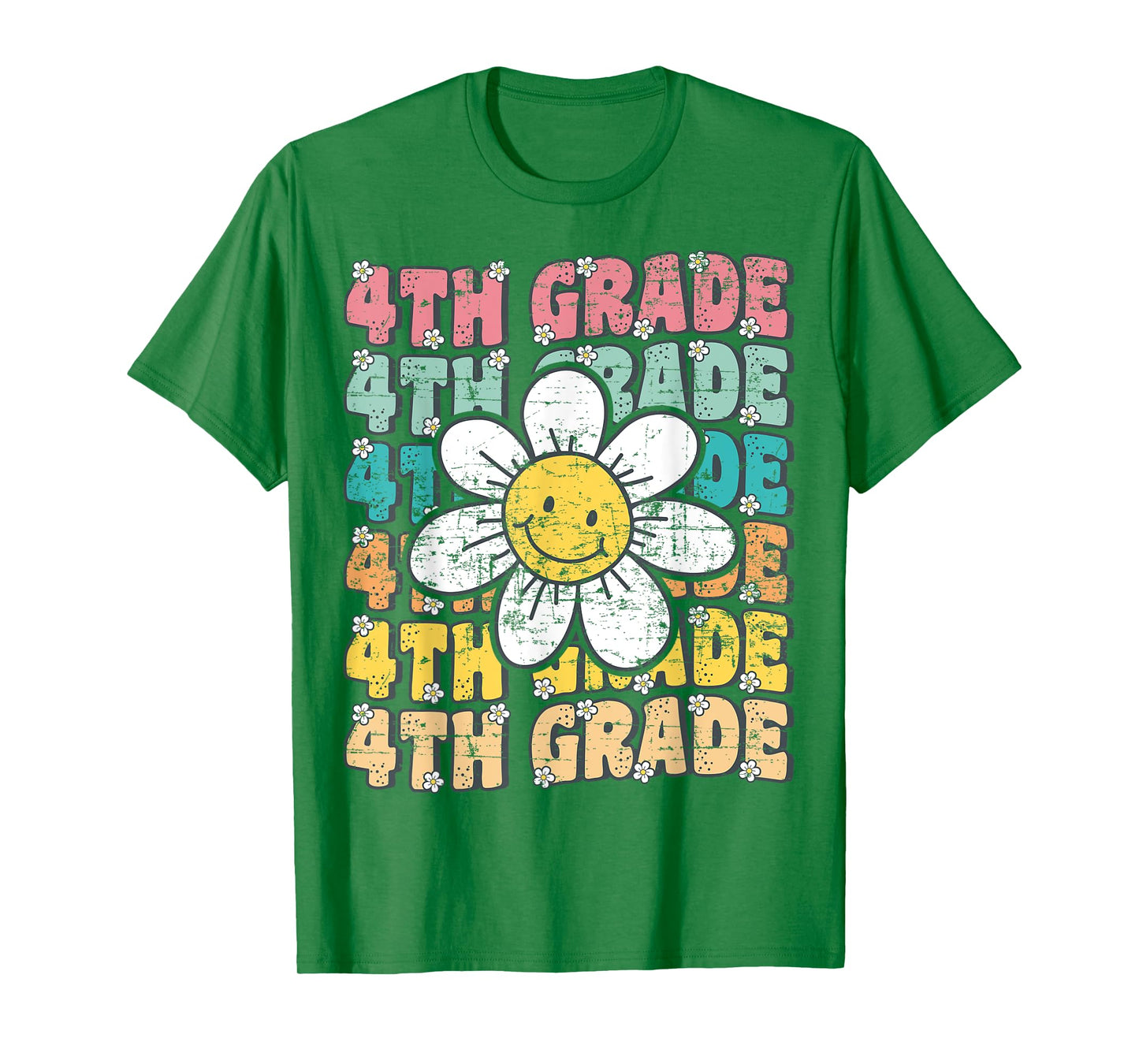 Groovy 4th Grade Back To School First Day of Fourth Grade T-Shirt