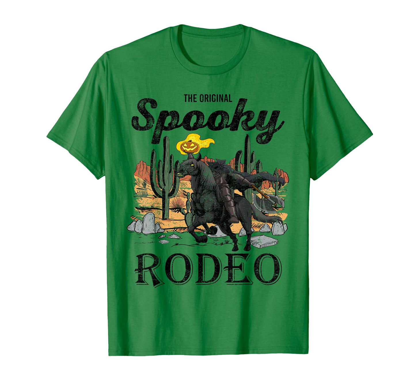 The Original Spooky Rodeo, Halloween Cowboy Skeleton Horse T-Shirt