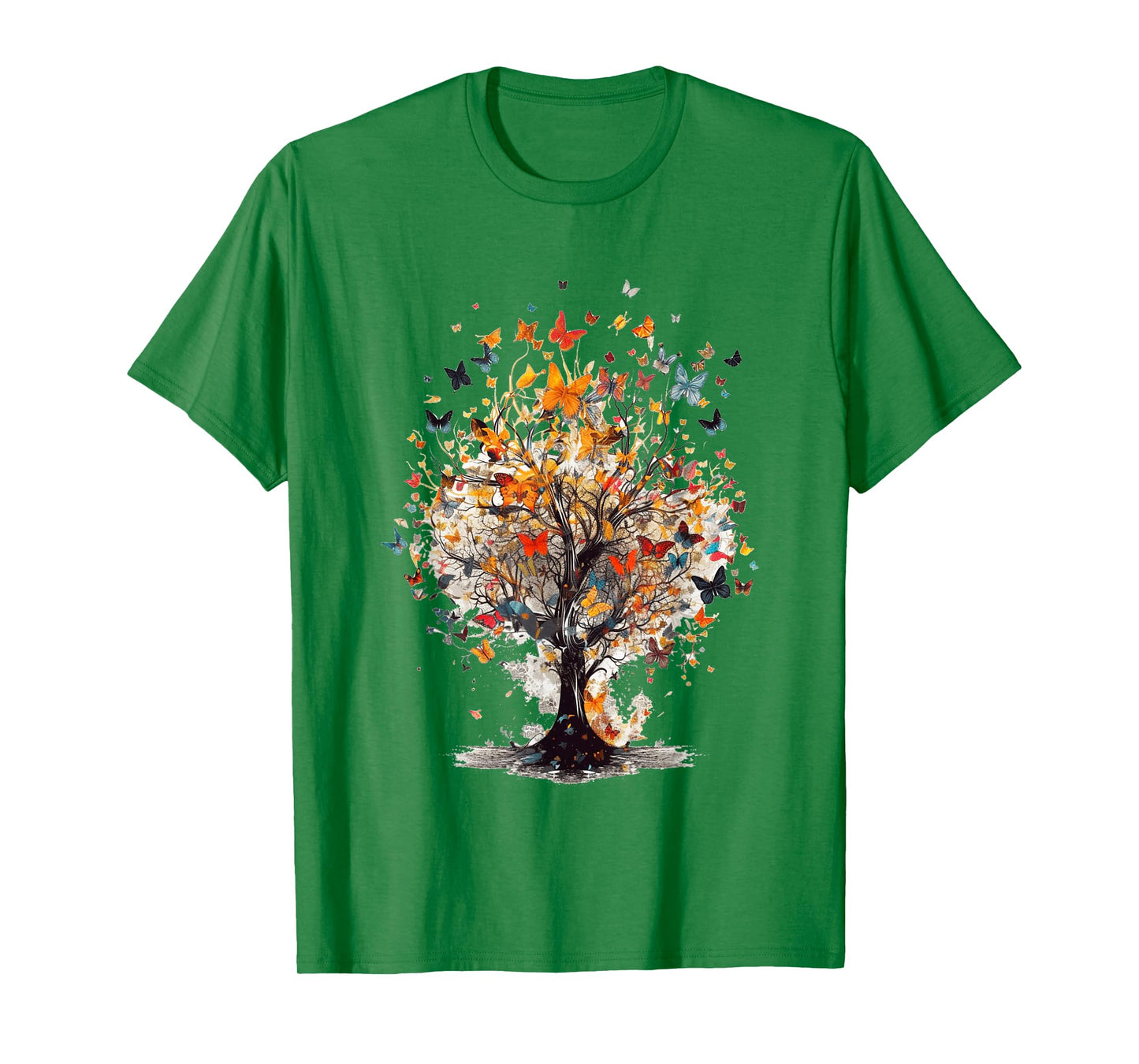 Beautiful Butterfly Tree | Nature Lover Colorful Girls Women T-Shirt