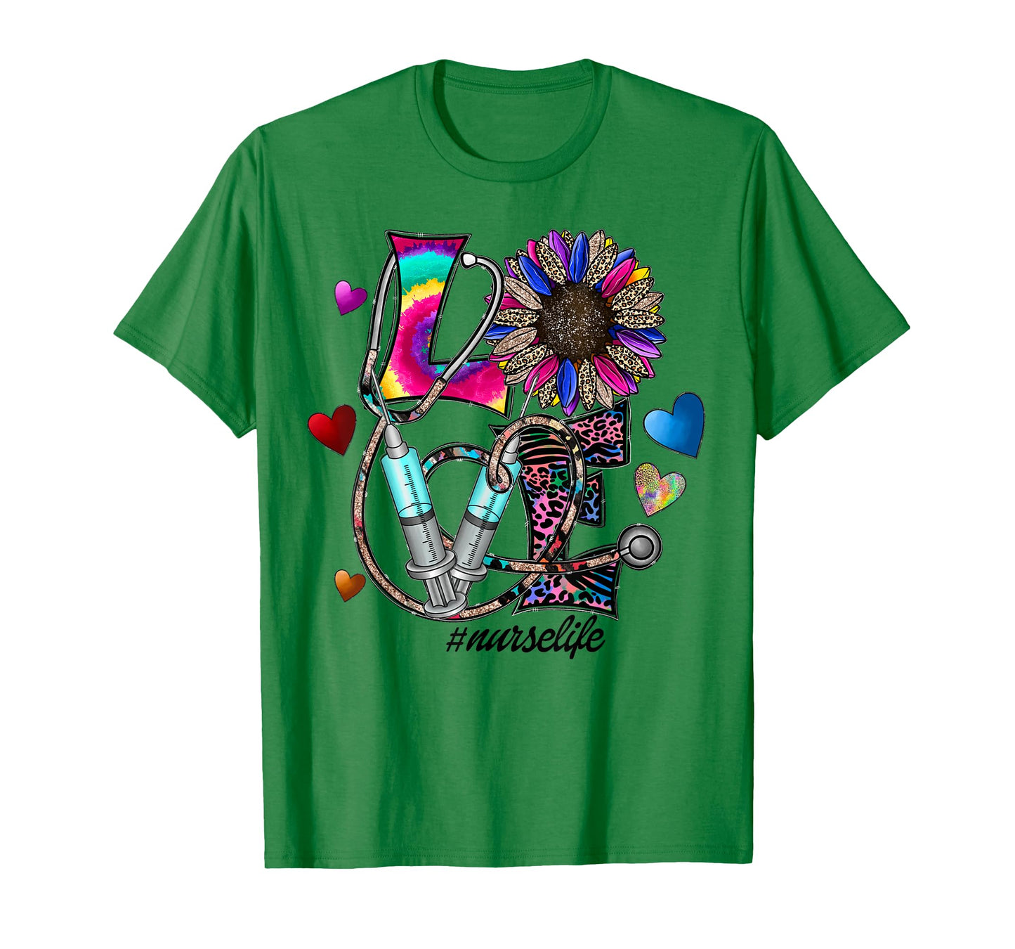 Nurse Life for Registered Nurse Leopard Tee Nurse's Week T-Shirt
