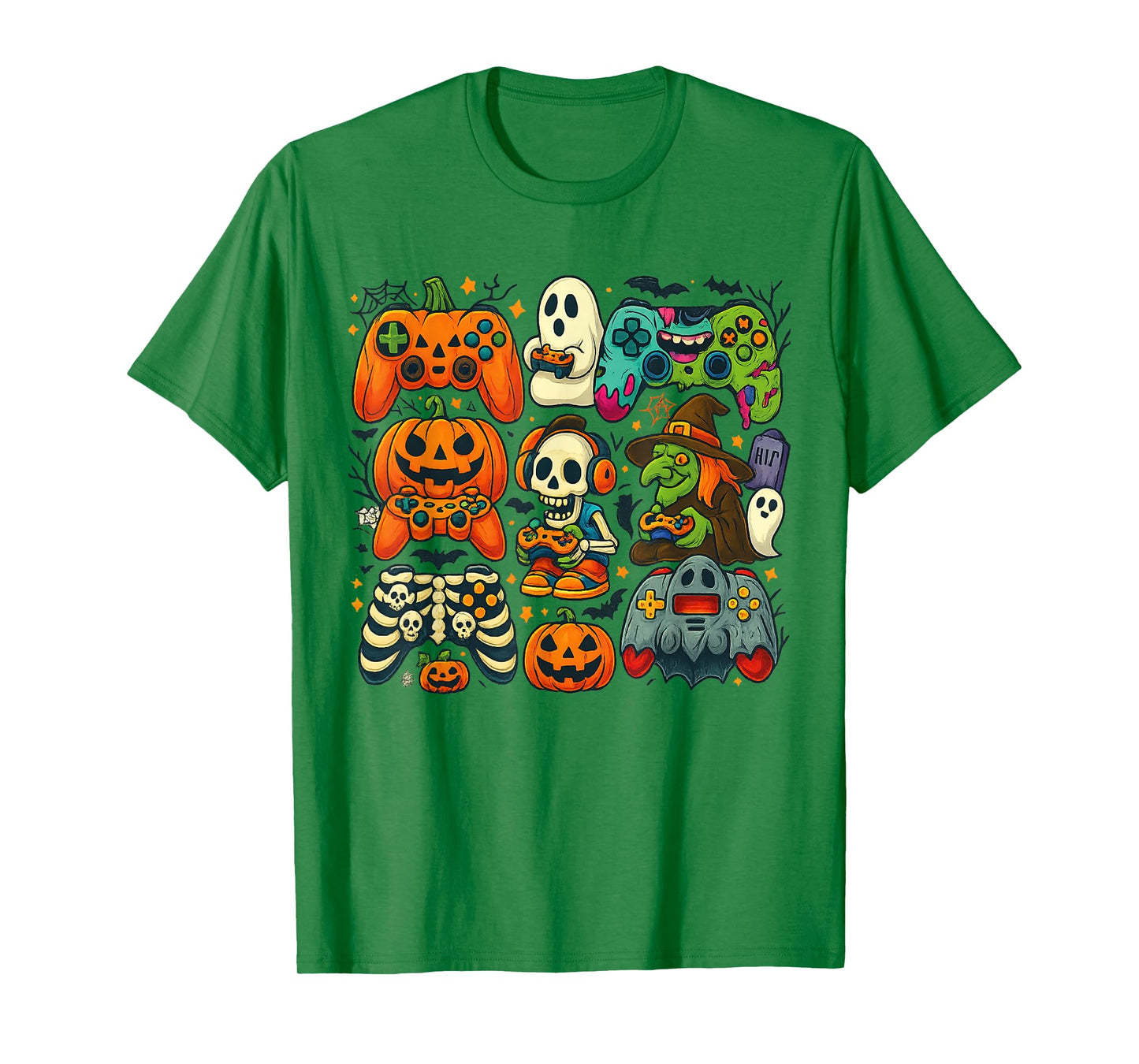 Halloween Skeleton Zombie Gaming Controllers Mummy Gamer T-Shirt