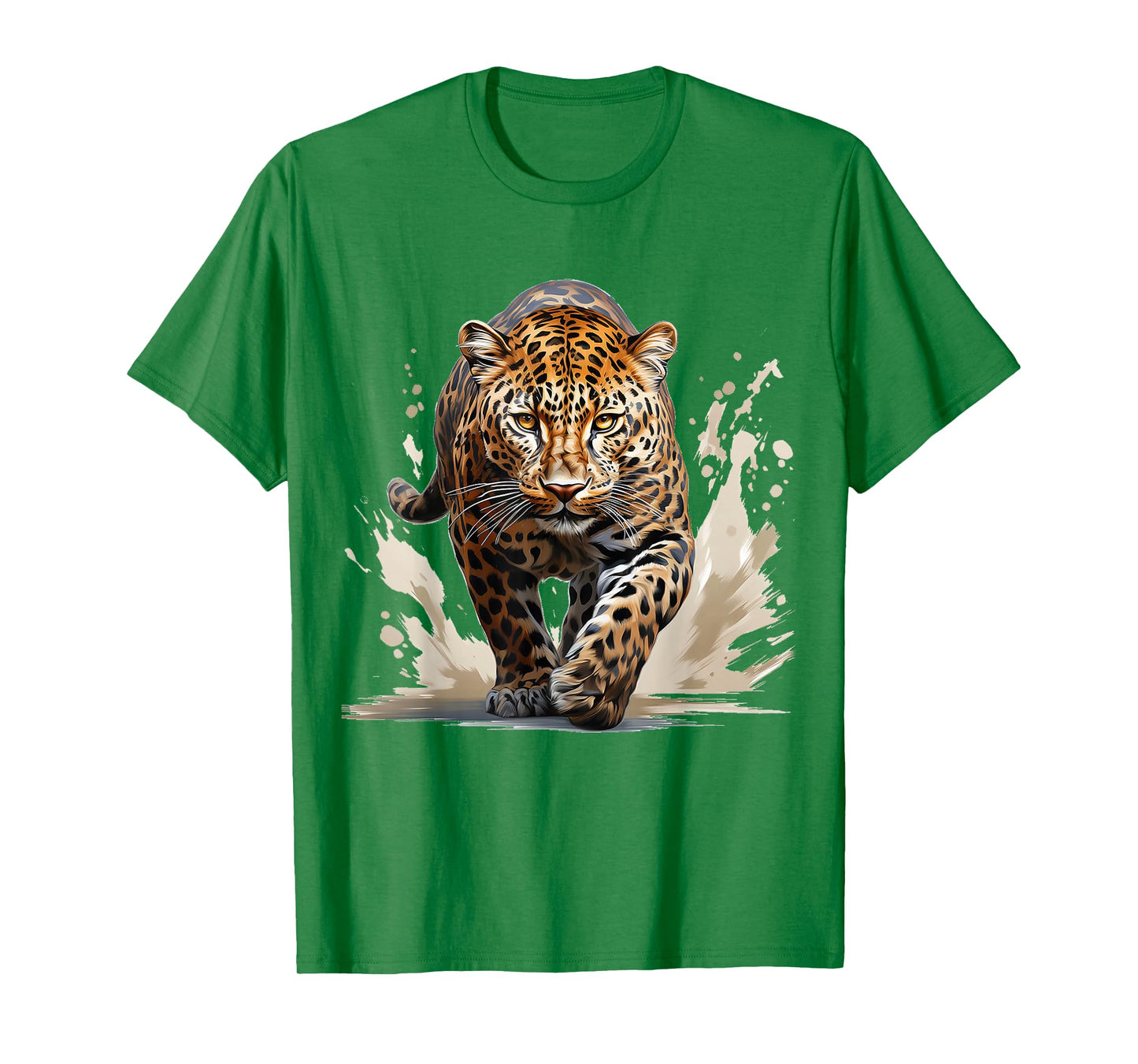 Leopard Painting Animal Art Abstract Graphic Leopard T-Shirt
