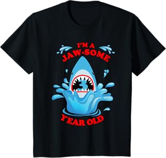 3rd Birthday Party for Shark Lover I'm a Jawsome 3 Year Old T-Shirt