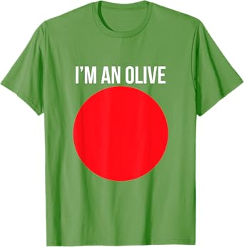 I'm An Olive Funny Lazy Halloween Costume Novelty T-Shirt