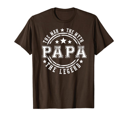 Great The Man The Myth The Legend Papa Father's Day Gift T-Shirt