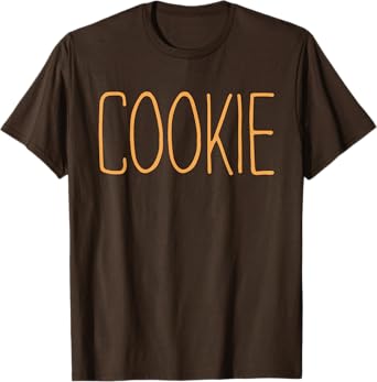 Cookie Shirt Adult Kids Men Women Chocolate Cookie Costume T-Shirt