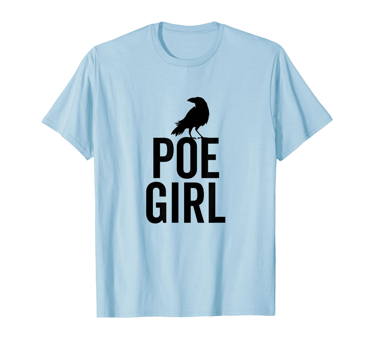 Edgar Allan Poe Funny Poe Girl Hipster Bookworm Book Nerd T-Shirt
