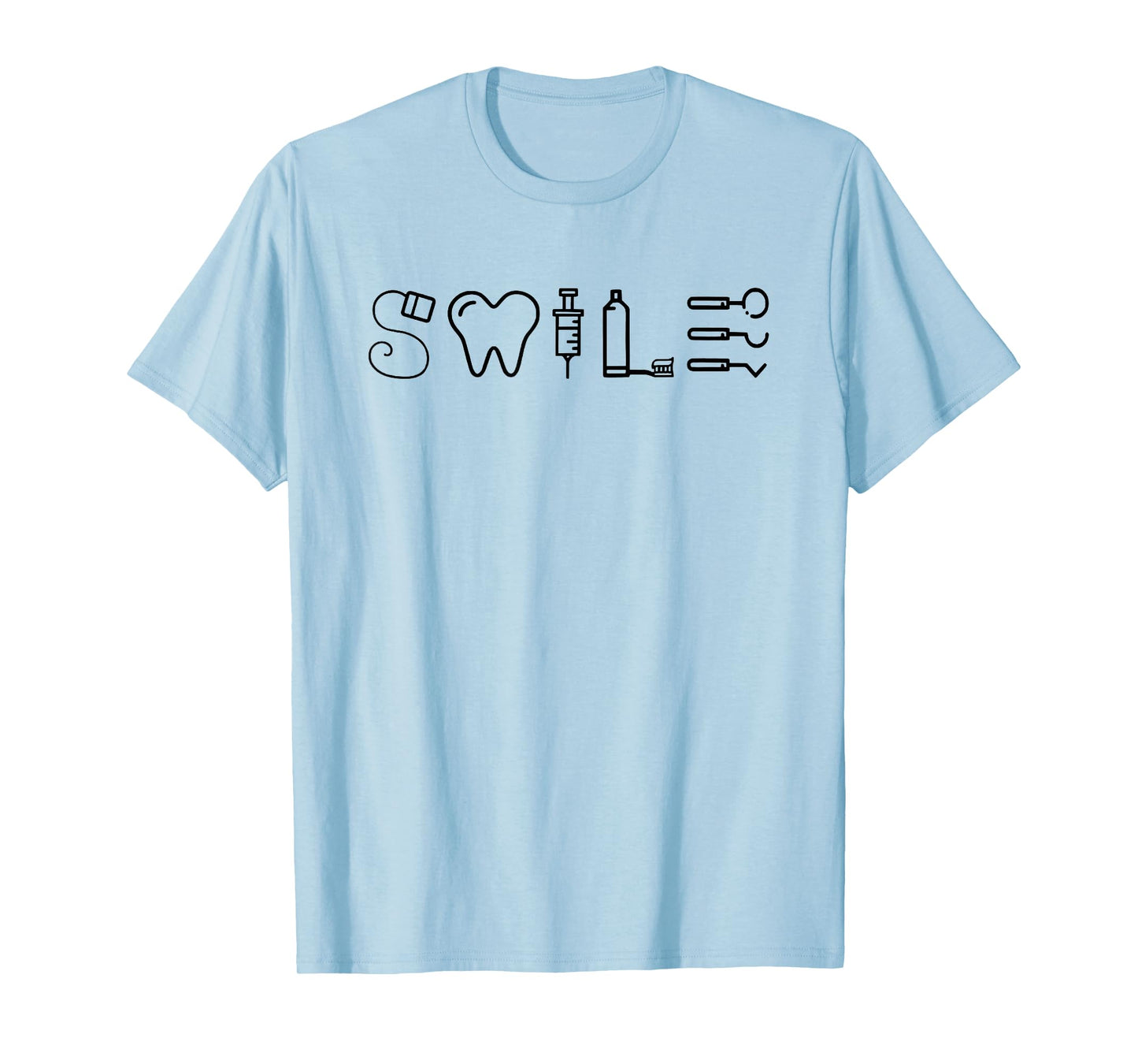 Dentist Smile Teeth Dental Hygienist Funny Dentist Tools T-Shirt