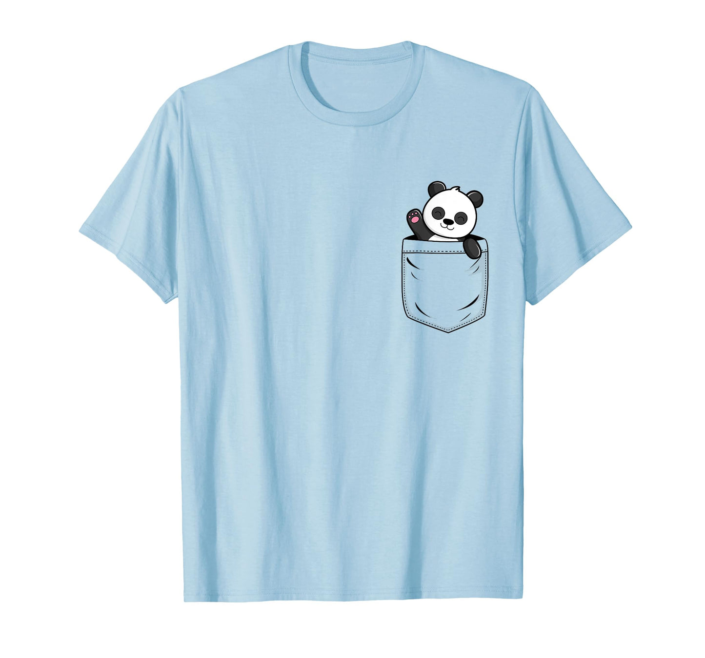 Panda Lovers Cute Funny Panda In Pocket T-Shirt