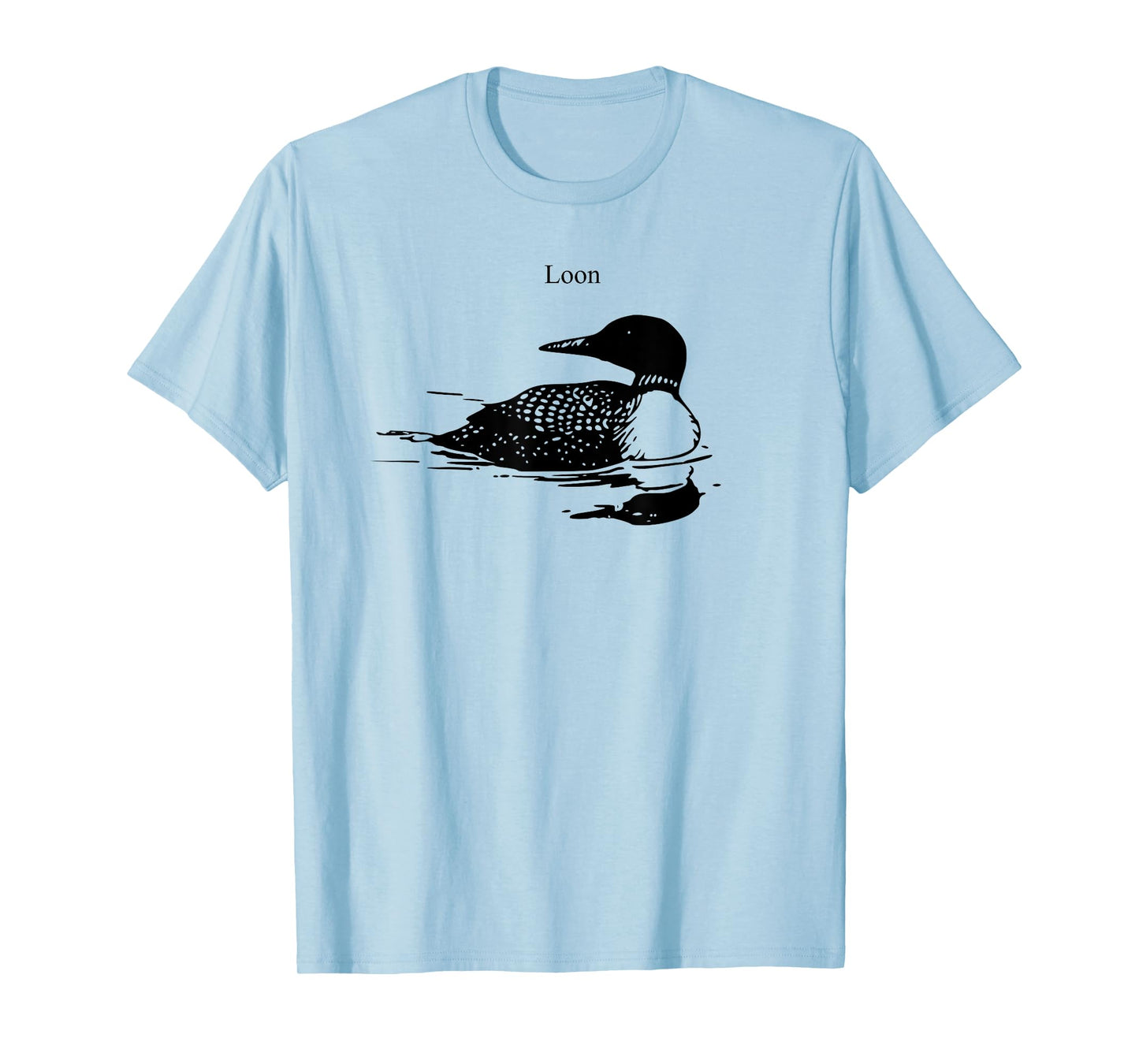 Northern Loon Bird Lover Art Illustration T-Shirt