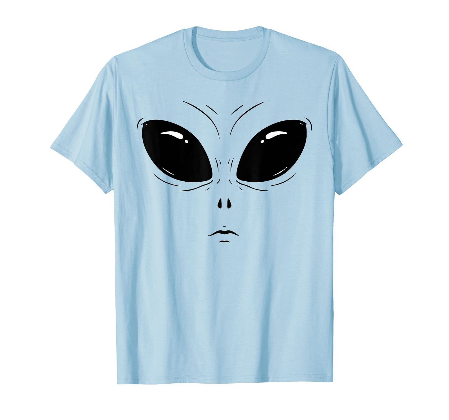 Alien Face Green Funny Halloween Costume for Men WOM T-Shirt