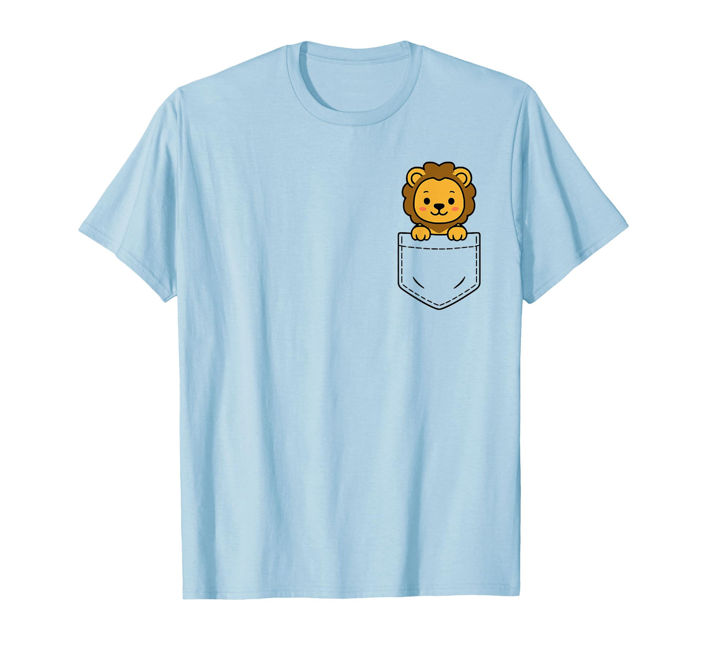 Cute Baby Lion Pocket Pal Funny Lion Cub Safari Animal T-Shirt