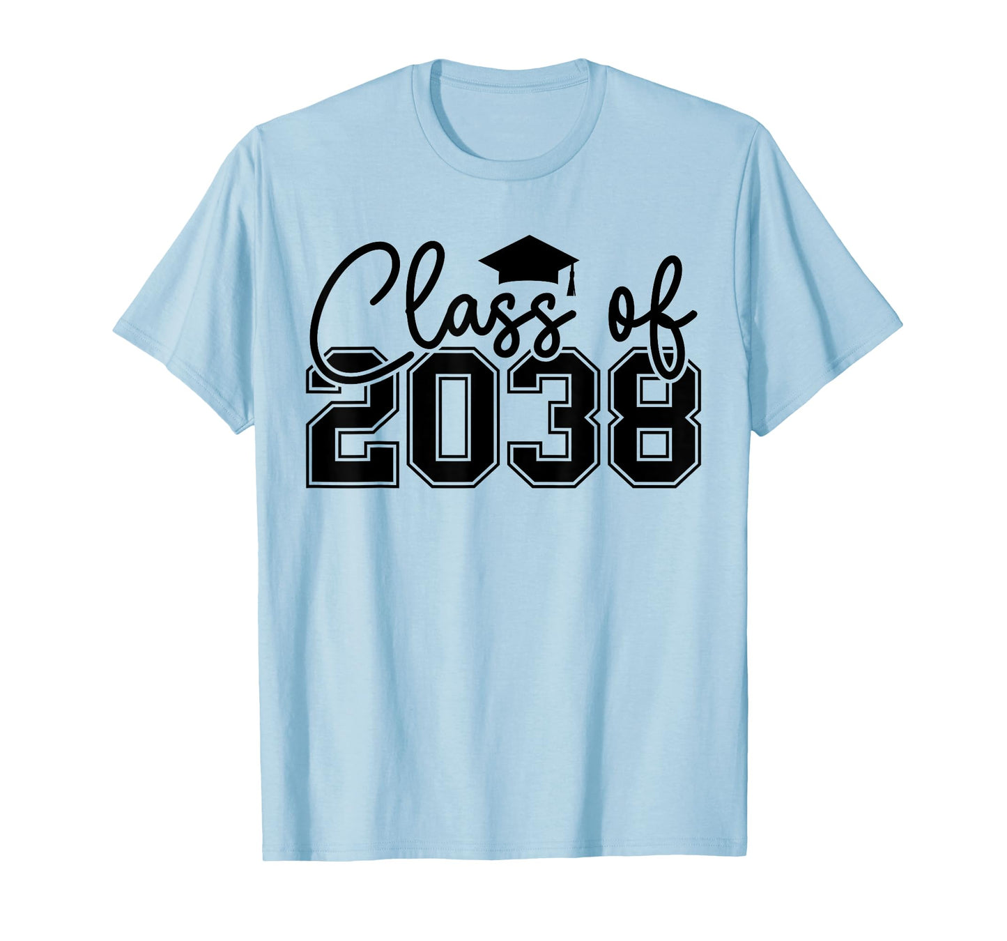 Class of 2038 Grow With Me Funny Kindergarten Back To School T-Shirt