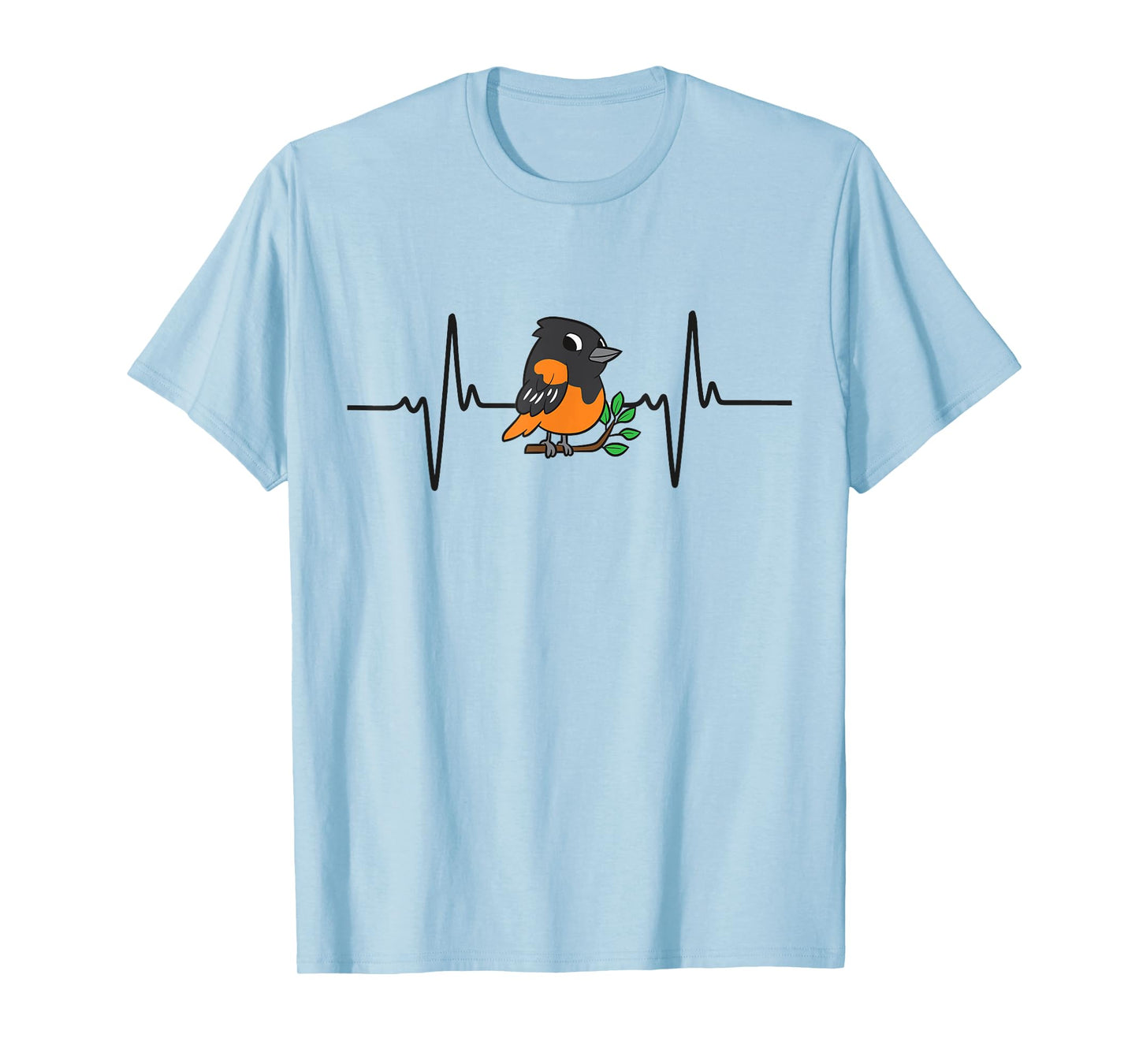 Oriole Bird Heartbeat T-Shirt