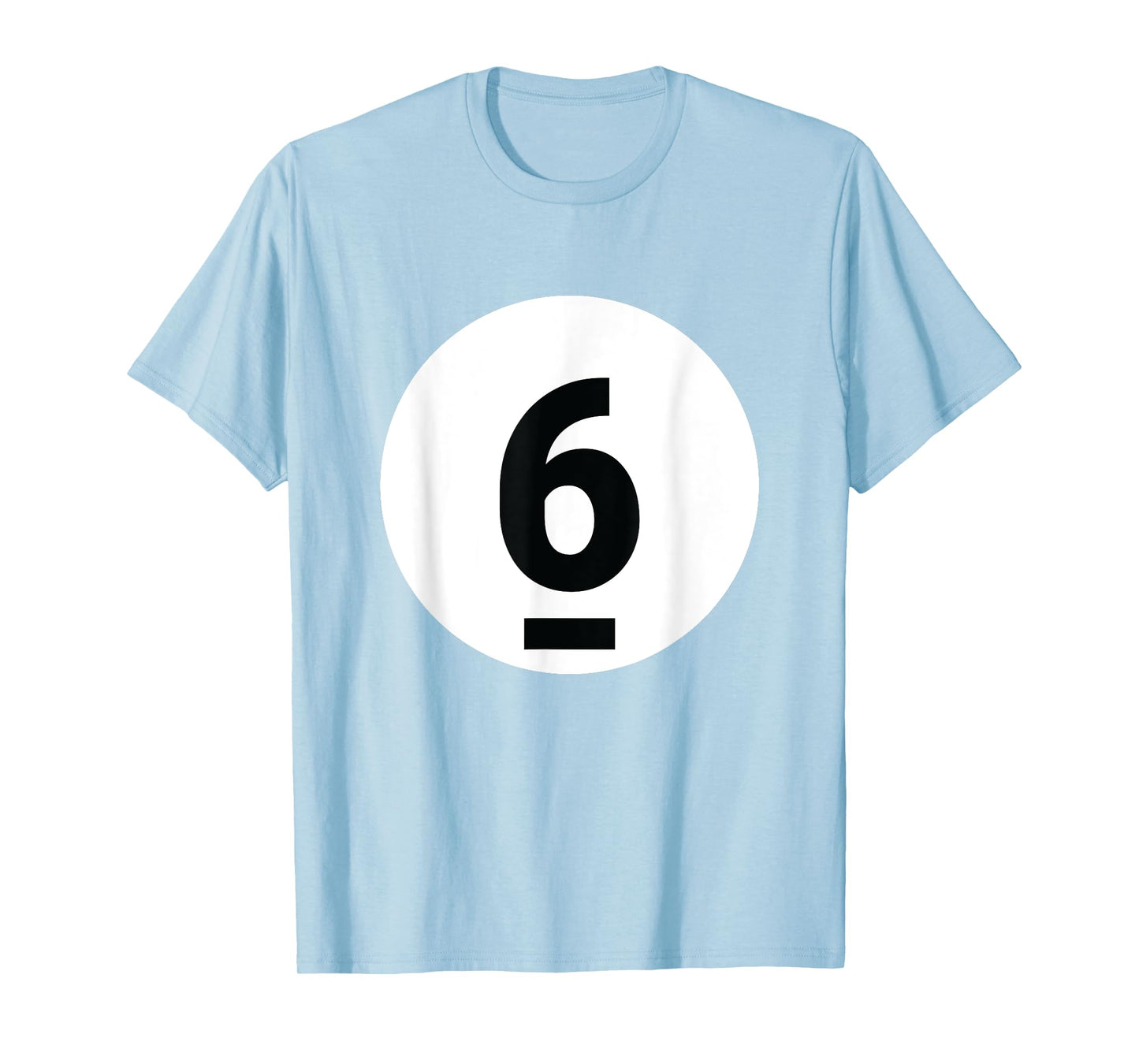8 Pool Ball 6 Billiards Costume Halloween Group Matching T-Shirt