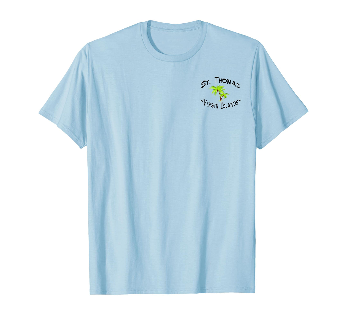 2 SIDED ST. THOMAS VIRGIN ISLANDS DESTINATION GIFT T-SHIRT