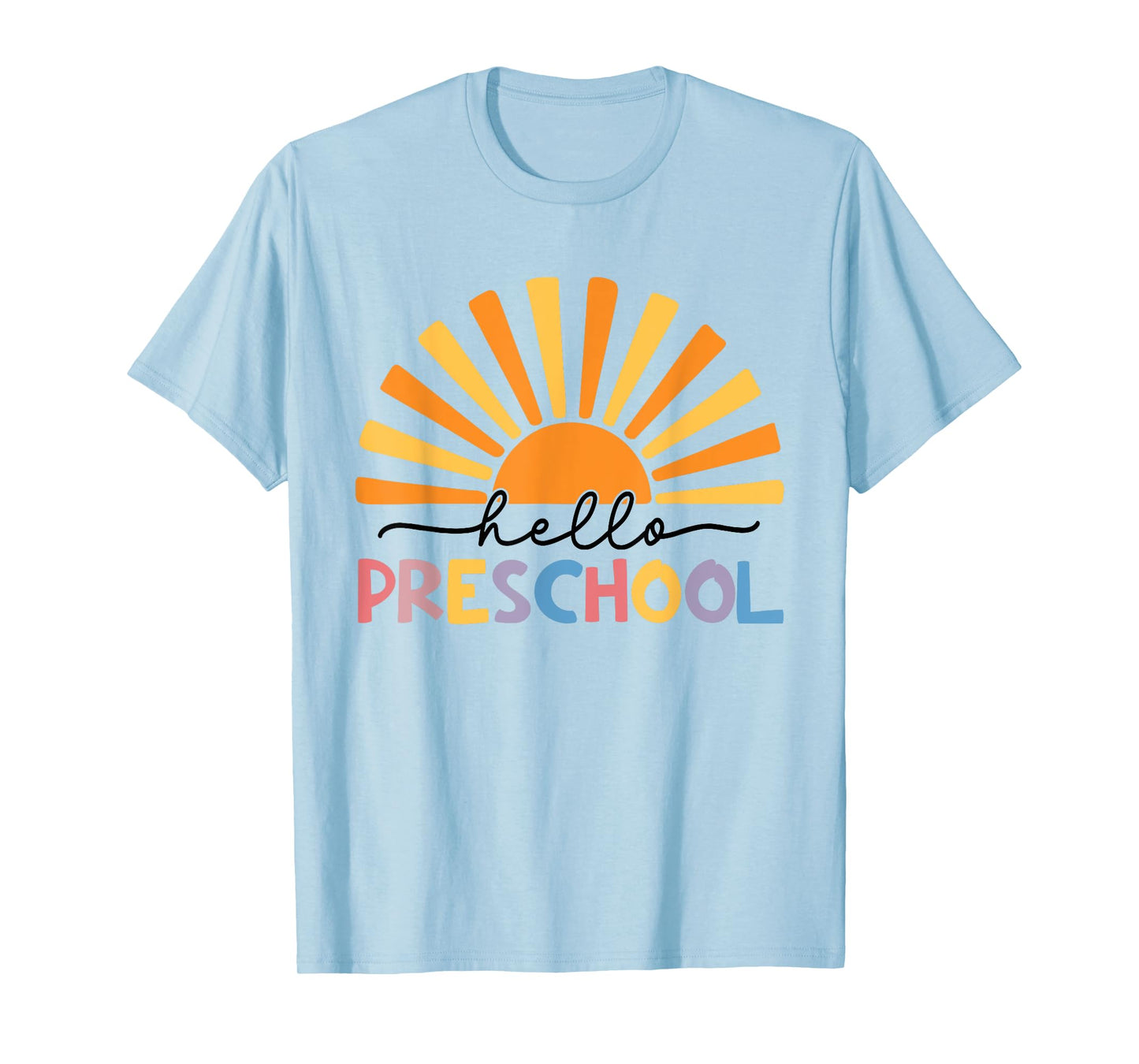 Back To School Hello Preschool For Kids Teacher Women T-Shirt