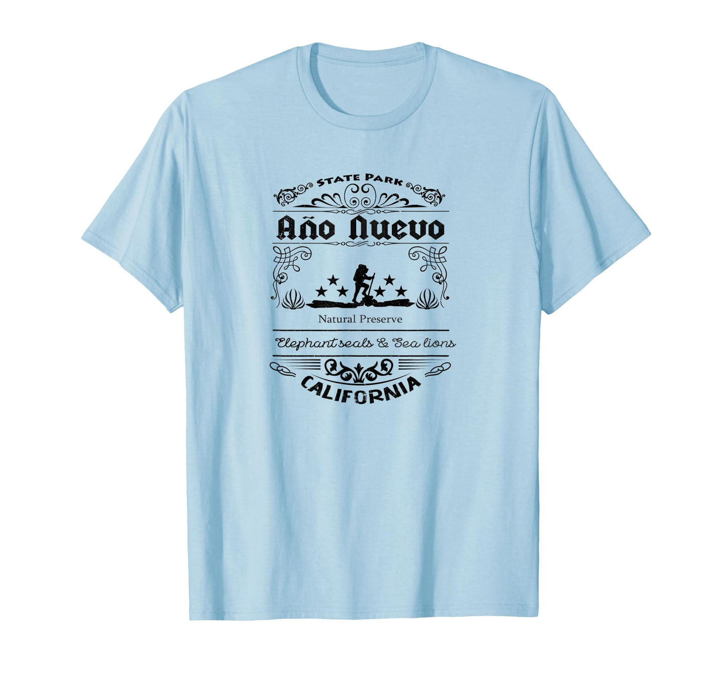 Año Nuevo State Park California vintage style T-Shirt