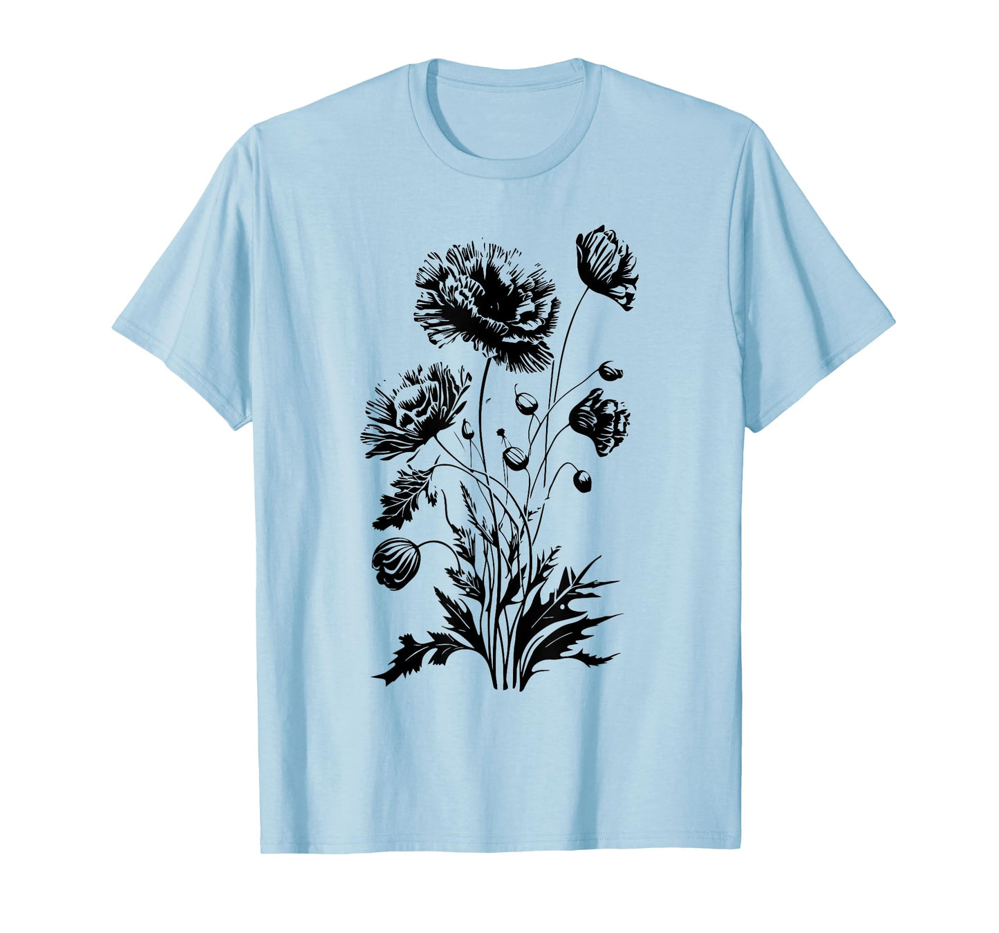 Poppies, spring bloomers, summer, flower, garden, outdoor T-Shirt for Men Women Kids