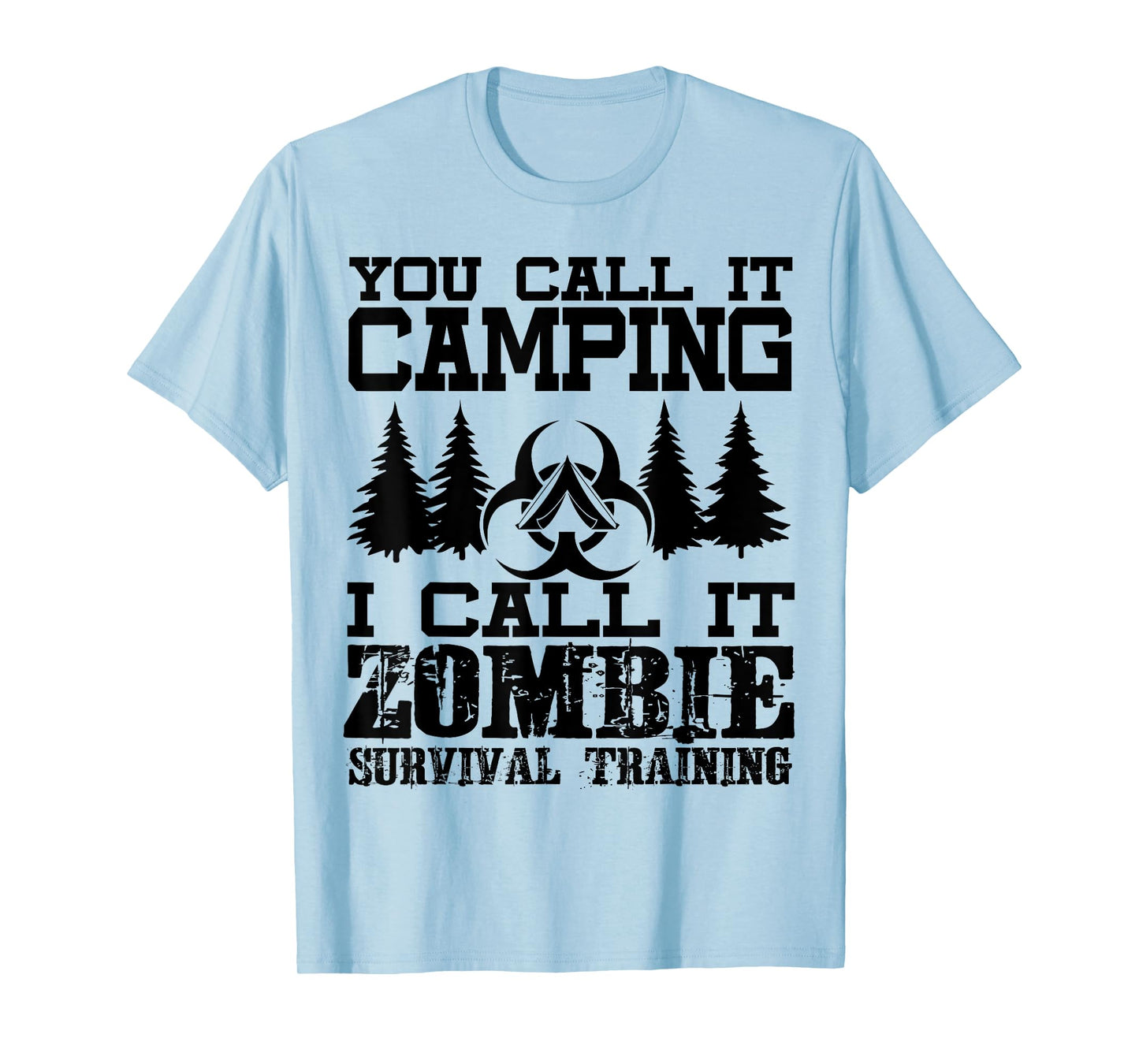 Zombie Survival Training Camping Shirt - Funny Halloween T-Shirt