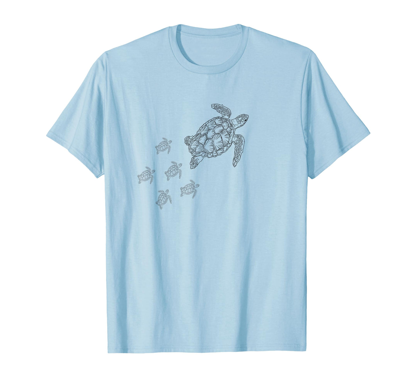 Sea turtle logo with baby sea turtles t-shirt T-Shirt