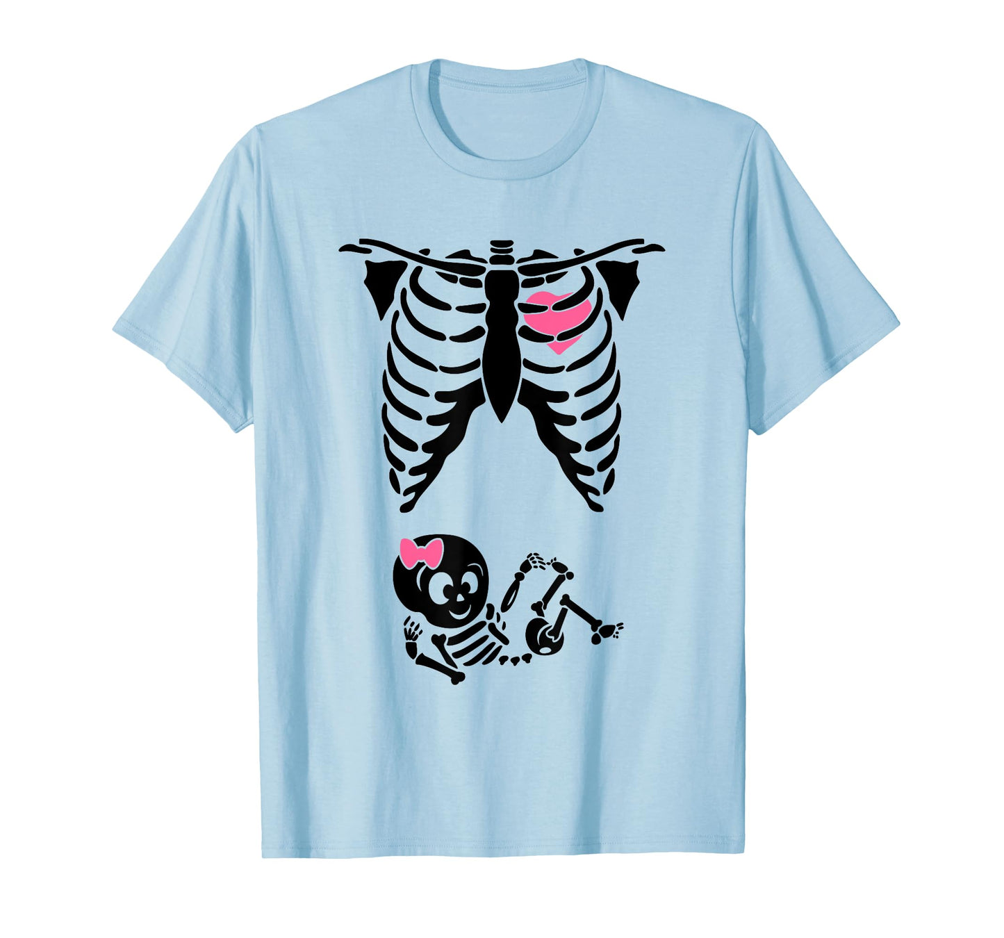 Baby Shower Skeleton Halloween Pregnancy Annoucement New Mom T-Shirt