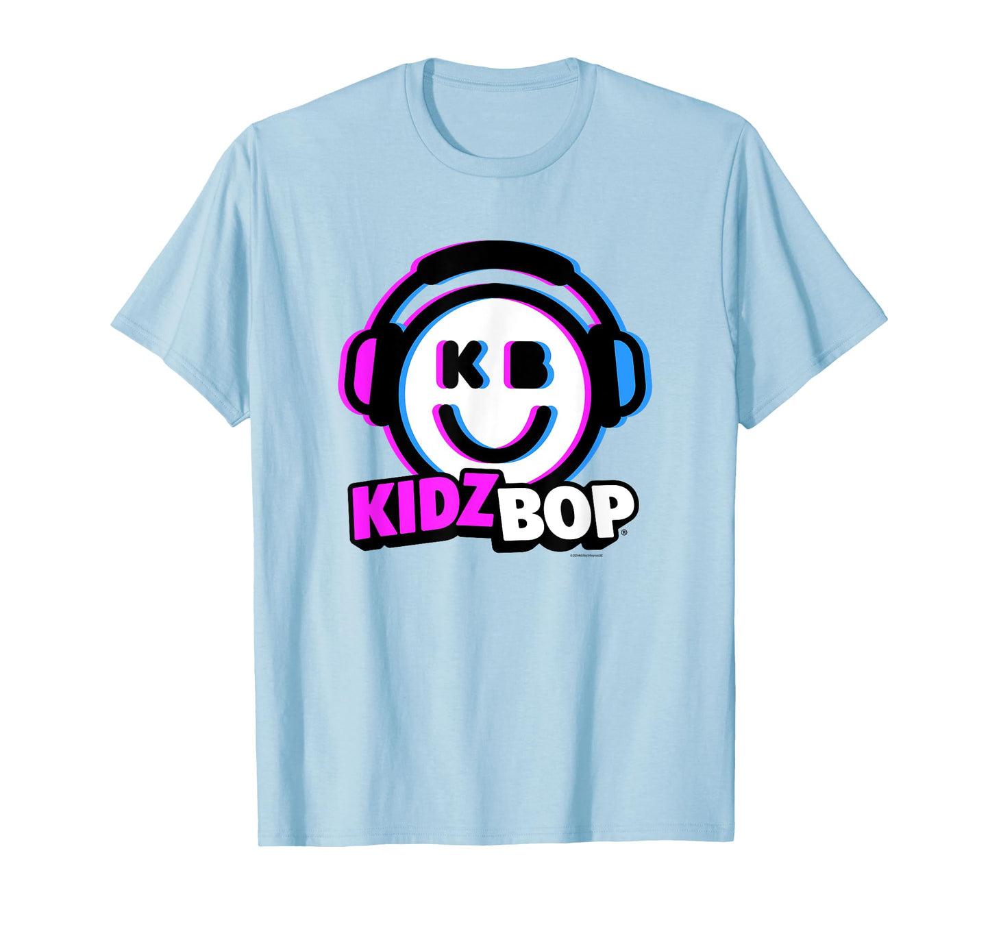 KIDZ BOP Merch – KIDZ BOP Smiley Headphones Design T-Shirt